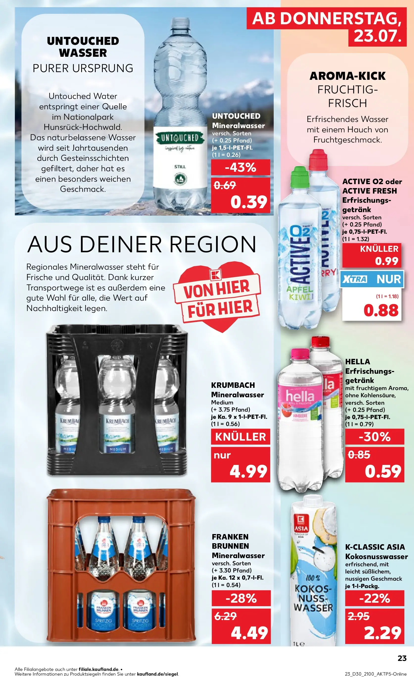 Prospekt Kaufland ab 20.07.2026 ยป Angebote und Werbung Online | Seite: 32 | Produkte: Mineralwasser, Wasser, Hella Prospekt Kaufland ab 20.07.2026 ยป Angebote Online zum Blรคttern | Seite: 32 | Produkte: Mineralwasser, Wasser, Hella