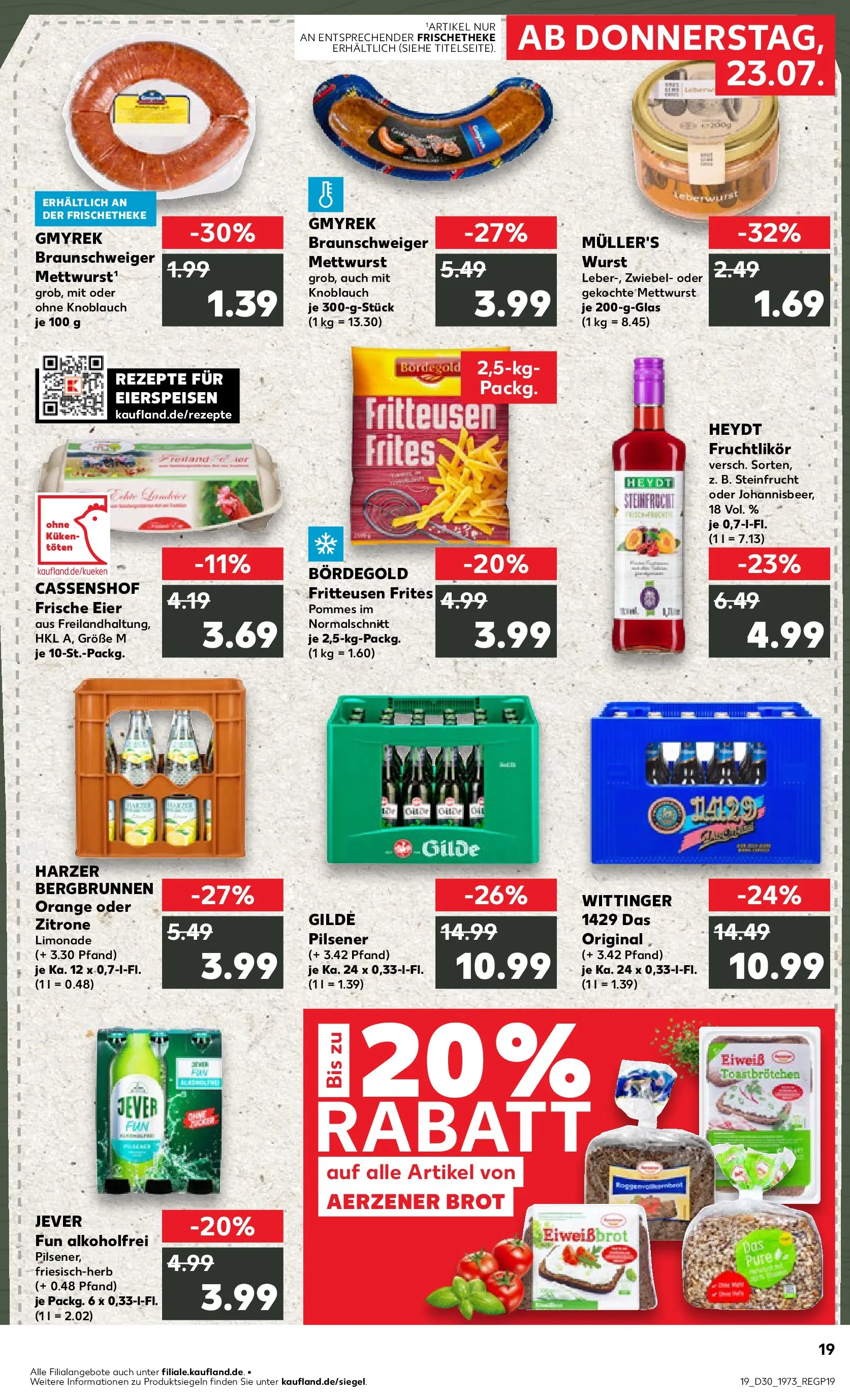 Prospekt Kaufland ab 20.07.2026 ยป Angebote und Werbung Online | Seite: 28 | Produkte: Eier, Zitrone, Wurst, Jever Prospekt Kaufland ab 20.07.2026 ยป Angebote Online zum Blรคttern | Seite: 28 | Produkte: Eier, Zitrone, Wurst, Jever