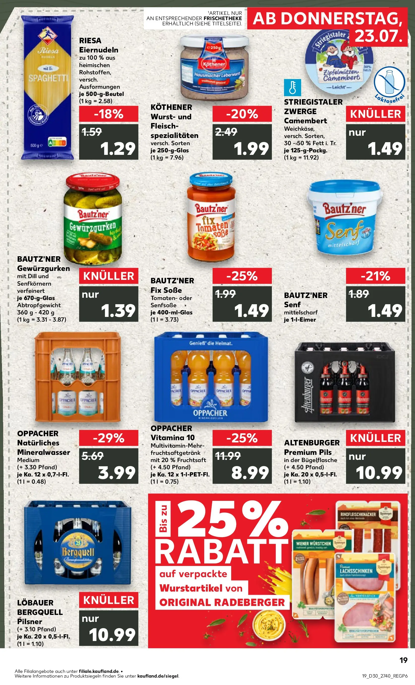 Prospekt Kaufland ab 20.07.2026 ยป Angebote und Werbung Online | Seite: 28 | Produkte: Mineralwasser, Wurst, Dill, Fleisch Prospekt Kaufland ab 20.07.2026 ยป Angebote Online zum Blรคttern | Seite: 28 | Produkte: Mineralwasser, Wurst, Dill, Fleisch