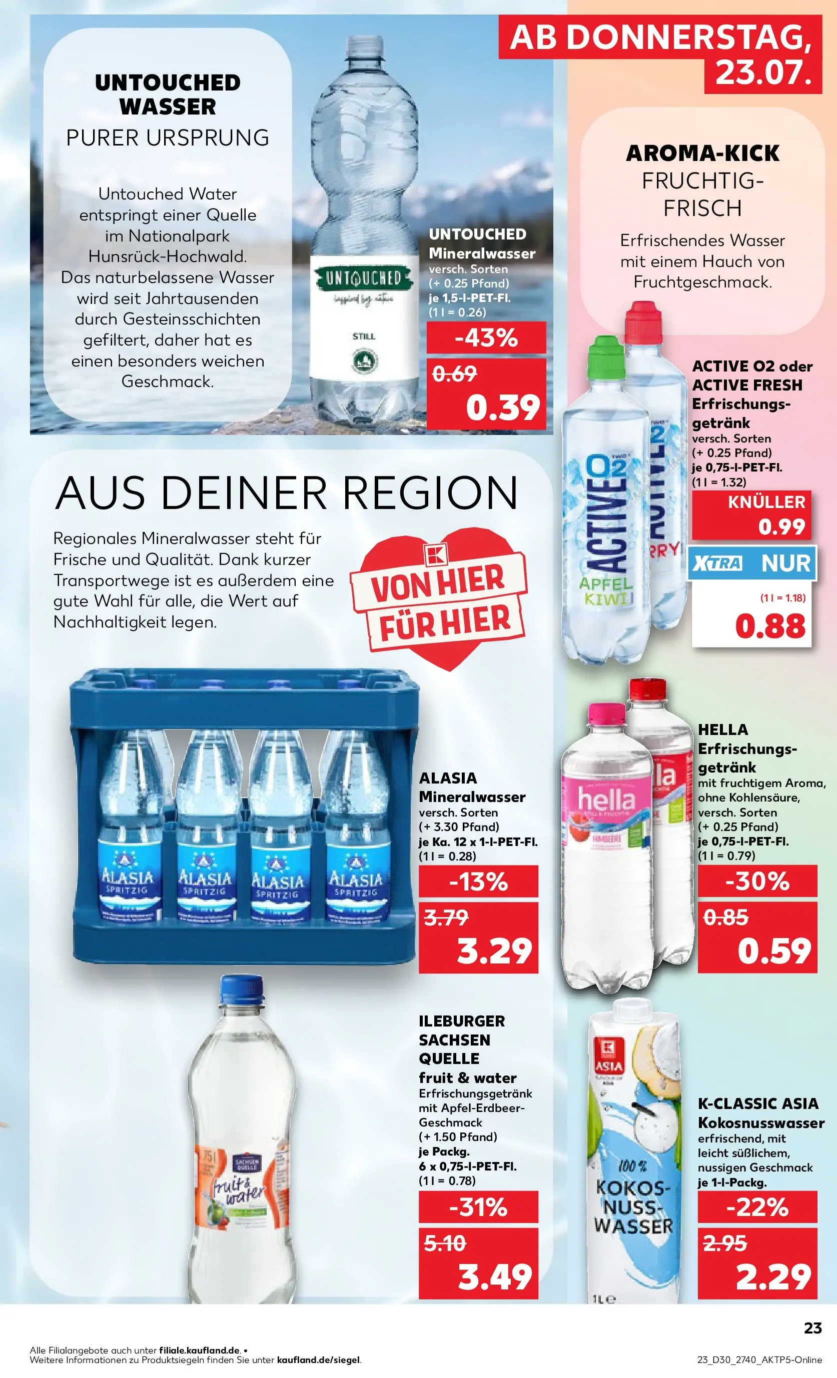 Prospekt Kaufland ab 20.07.2026 ยป Angebote und Werbung Online | Seite: 32 | Produkte: รpfel, Mineralwasser, Wasser, Hella Prospekt Kaufland ab 20.07.2026 ยป Angebote Online zum Blรคttern | Seite: 32 | Produkte: รpfel, Mineralwasser, Wasser, Hella