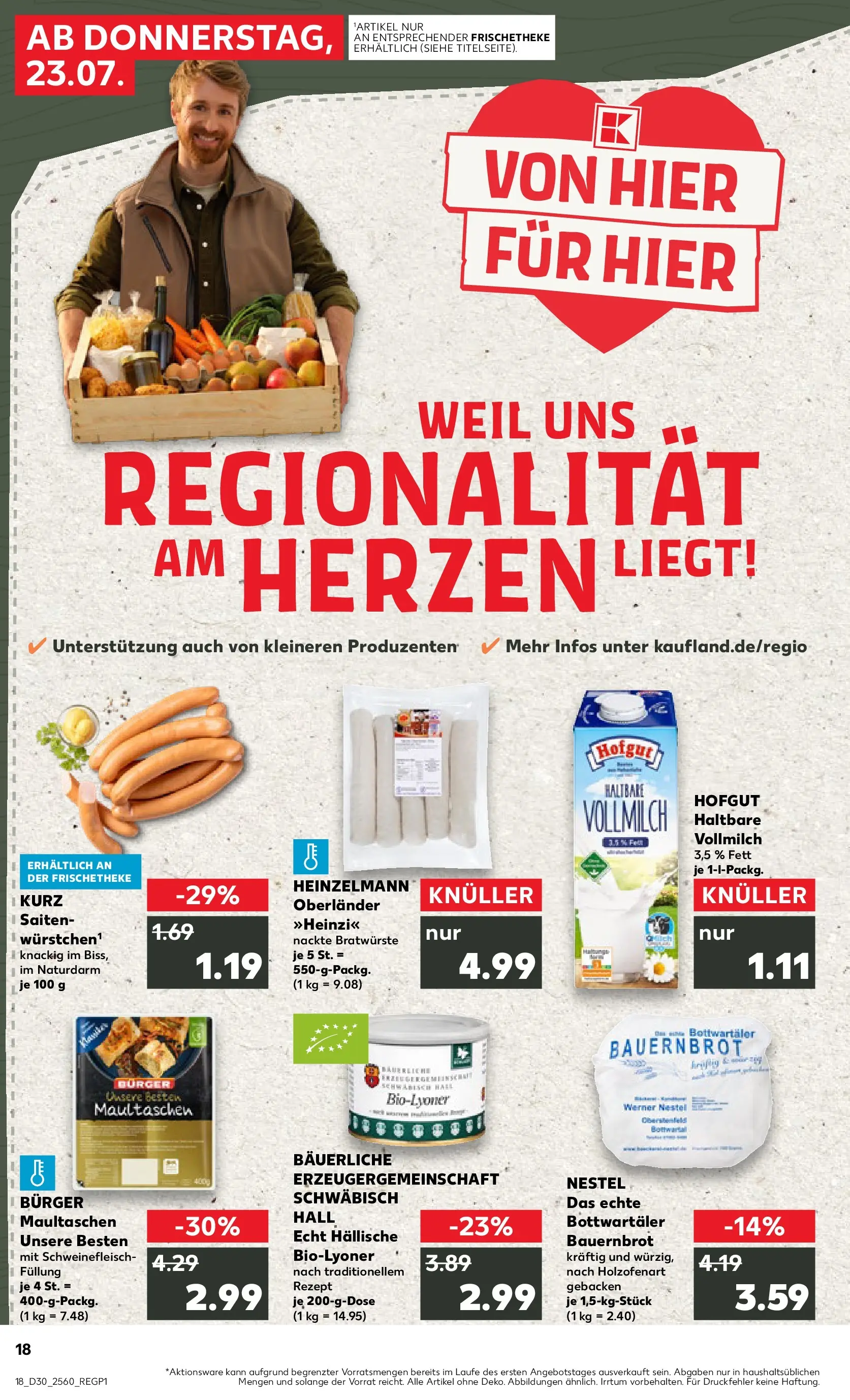 Prospekt Kaufland ab 20.07.2026 ยป Angebote und Werbung Online | Seite: 27 | Produkte: Burger, Schweinefleisch, Maultaschen Prospekt Kaufland ab 20.07.2026 ยป Angebote Online zum Blรคttern | Seite: 27 | Produkte: Burger, Schweinefleisch, Maultaschen