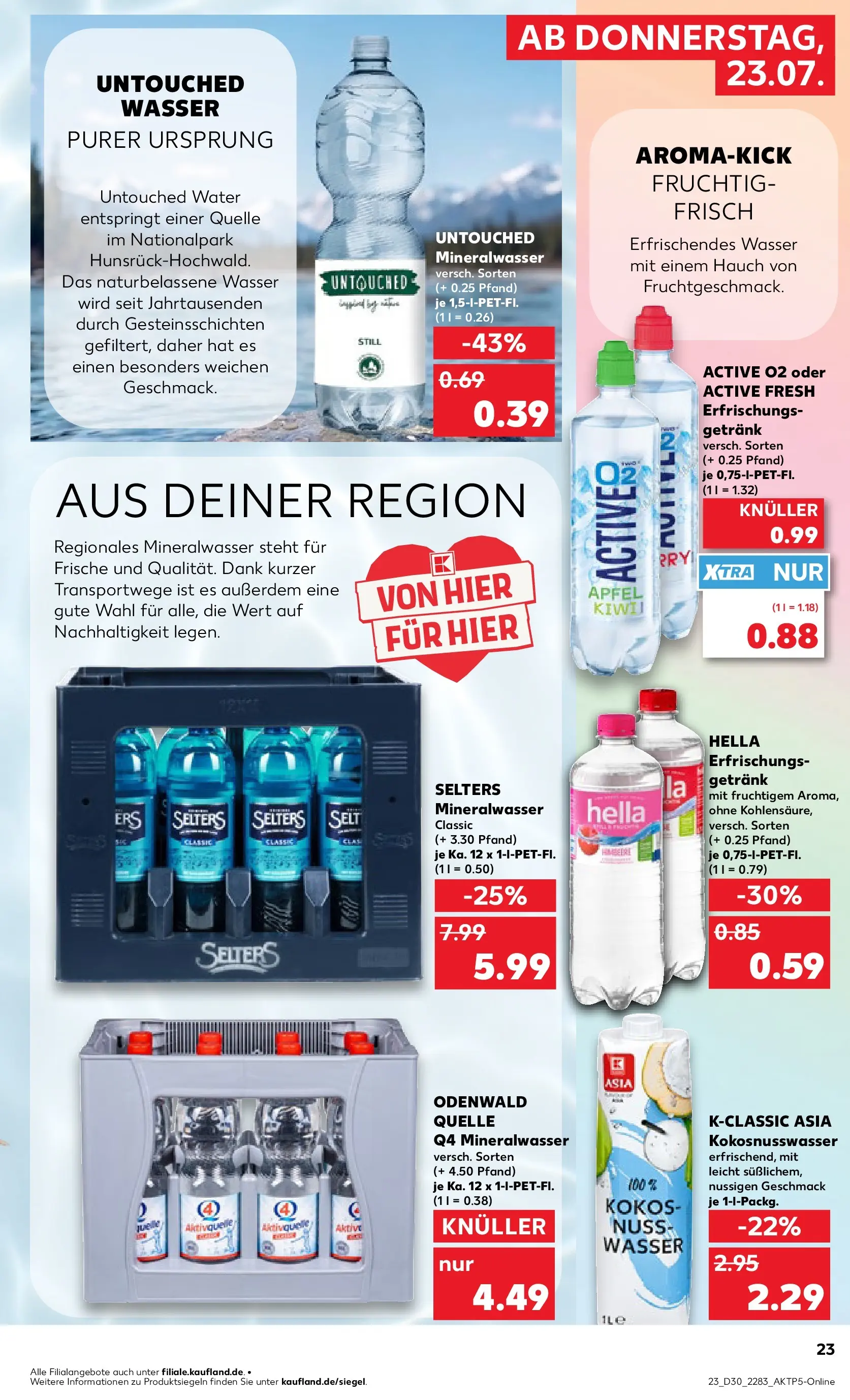 Prospekt Kaufland ab 20.07.2026 ยป Angebote und Werbung Online | Seite: 32 | Produkte: รpfel, Mineralwasser, Wasser, Hella Prospekt Kaufland ab 20.07.2026 ยป Angebote Online zum Blรคttern | Seite: 32 | Produkte: รpfel, Mineralwasser, Wasser, Hella