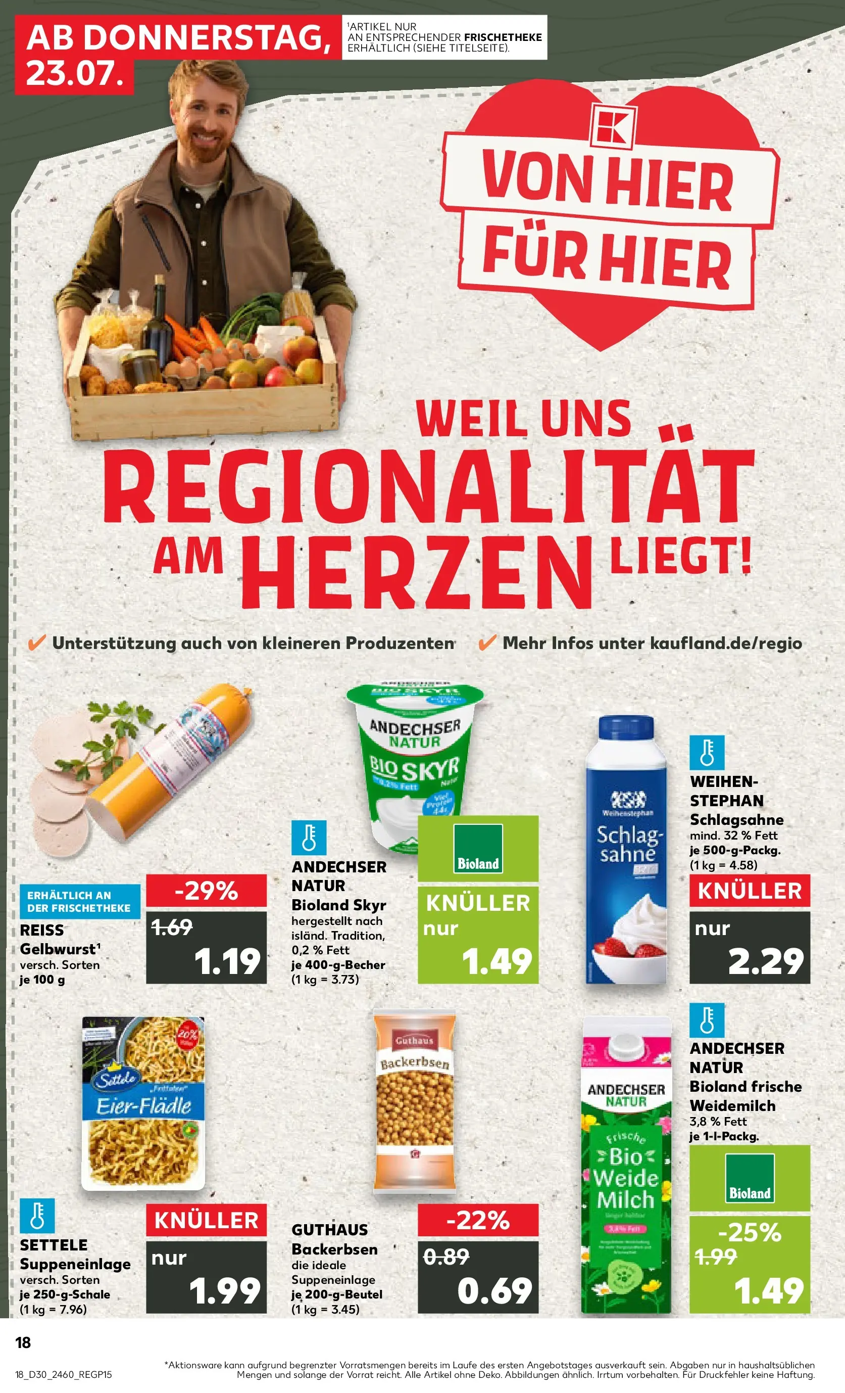 Prospekt Kaufland ab 20.07.2026 ยป Angebote und Werbung Online | Seite: 27 | Produkte: Schlagsahne, Milch, Skyr, Sahne Prospekt Kaufland ab 20.07.2026 ยป Angebote Online zum Blรคttern | Seite: 27 | Produkte: Schlagsahne, Milch, Skyr, Sahne