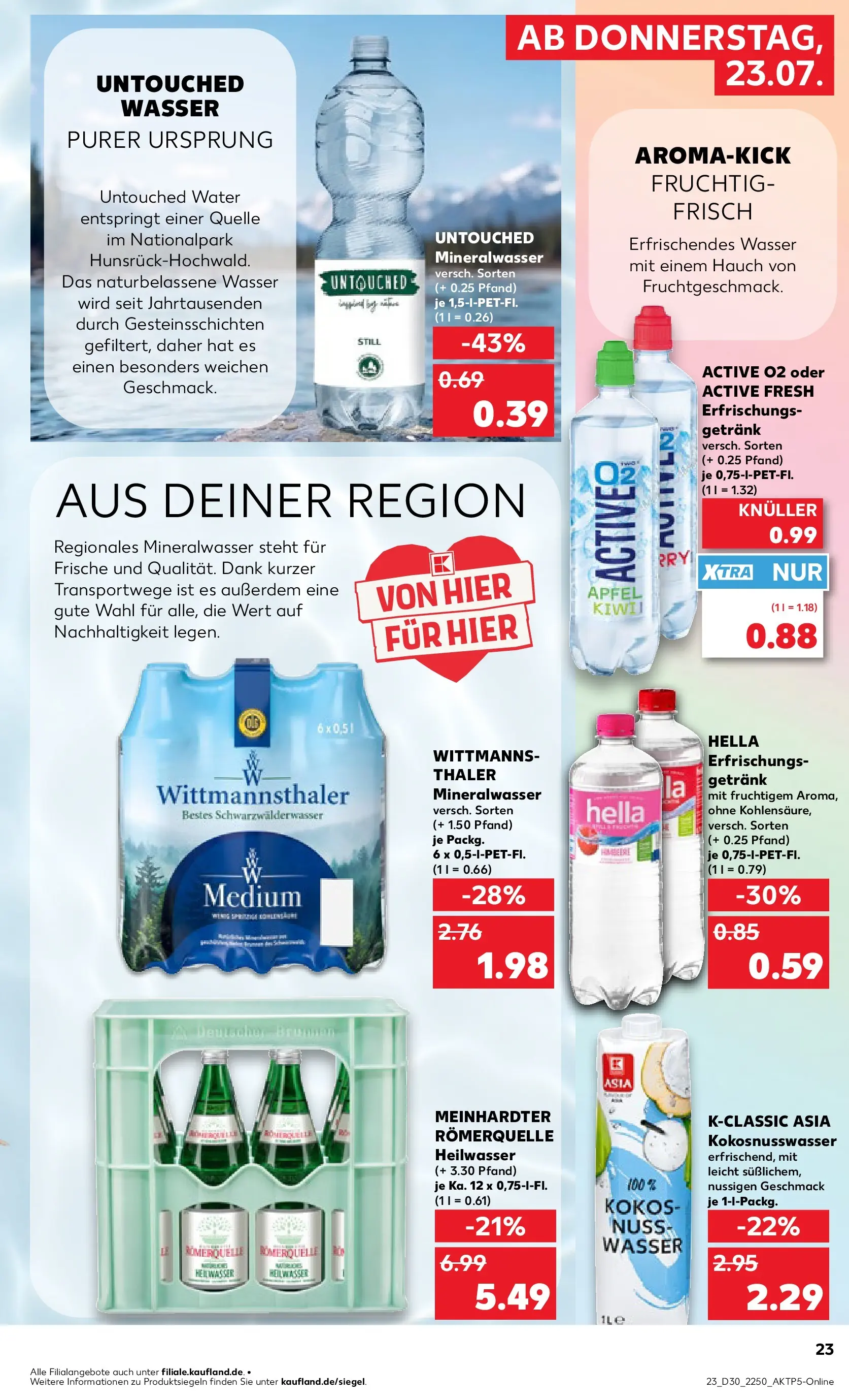 Prospekt Kaufland ab 20.07.2026 ยป Angebote und Werbung Online | Seite: 32 | Produkte: รpfel, Mineralwasser, Wasser, Hella Prospekt Kaufland ab 20.07.2026 ยป Angebote Online zum Blรคttern | Seite: 32 | Produkte: รpfel, Mineralwasser, Wasser, Hella