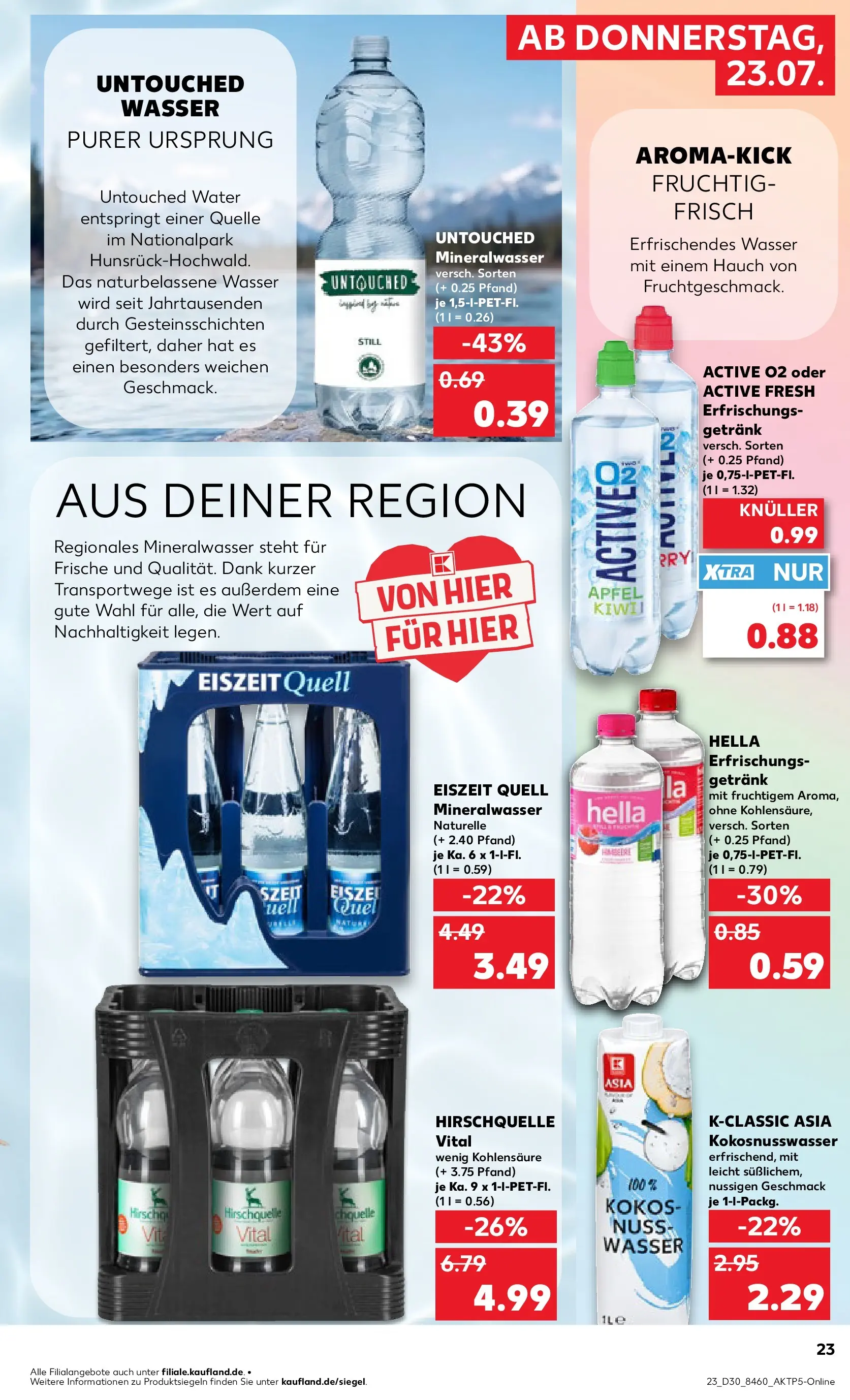 Prospekt Kaufland ab 20.07.2026 » Angebote Online zum Blättern | Seite: 28 | Produkte: Äpfel, Mineralwasser, Wasser, Hella
