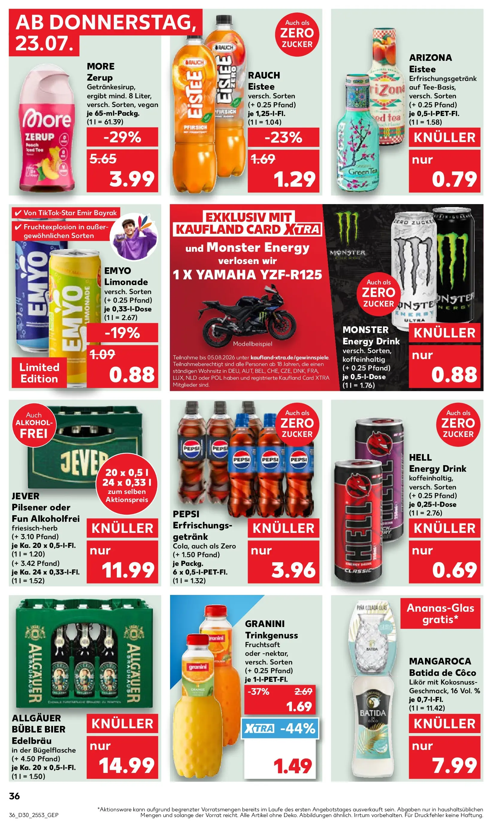 Prospekt Kaufland ab 20.07.2026 ยป Angebote und Werbung Online | Seite: 45 | Produkte: Limonade, Zucker, Jever, Granini Prospekt Kaufland ab 20.07.2026 ยป Angebote Online zum Blรคttern | Seite: 45 | Produkte: Limonade, Zucker, Jever, Granini