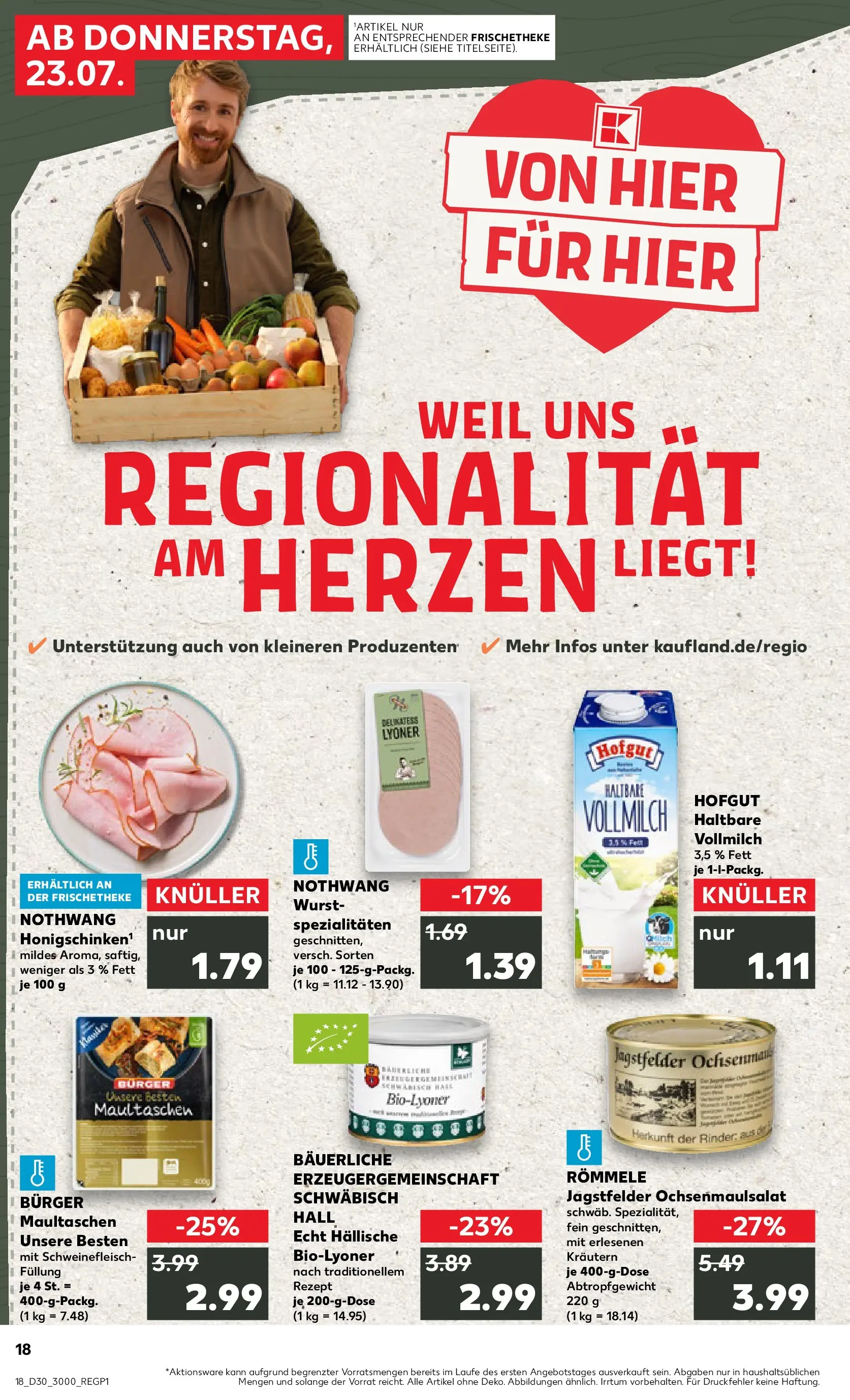Prospekt Kaufland ab 20.07.2026 ยป Angebote und Werbung Online | Seite: 27 | Produkte: Burger, Wurst, Schweinefleisch, Maultaschen Prospekt Kaufland ab 20.07.2026 ยป Angebote Online zum Blรคttern | Seite: 27 | Produkte: Burger, Wurst, Schweinefleisch, Maultaschen