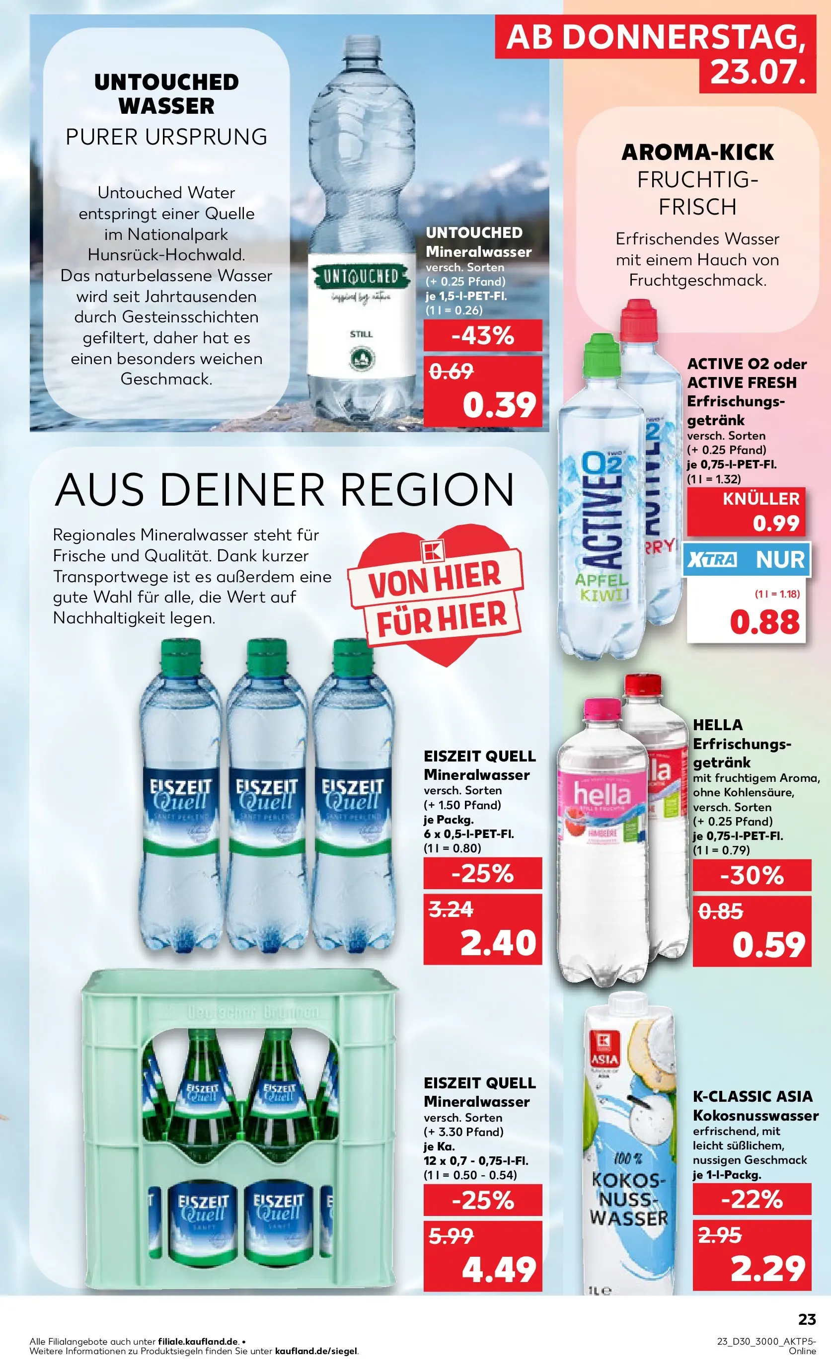 Prospekt Kaufland ab 20.07.2026 ยป Angebote und Werbung Online | Seite: 32 | Produkte: รpfel, Mineralwasser, Wasser, Hella Prospekt Kaufland ab 20.07.2026 ยป Angebote Online zum Blรคttern | Seite: 32 | Produkte: รpfel, Mineralwasser, Wasser, Hella