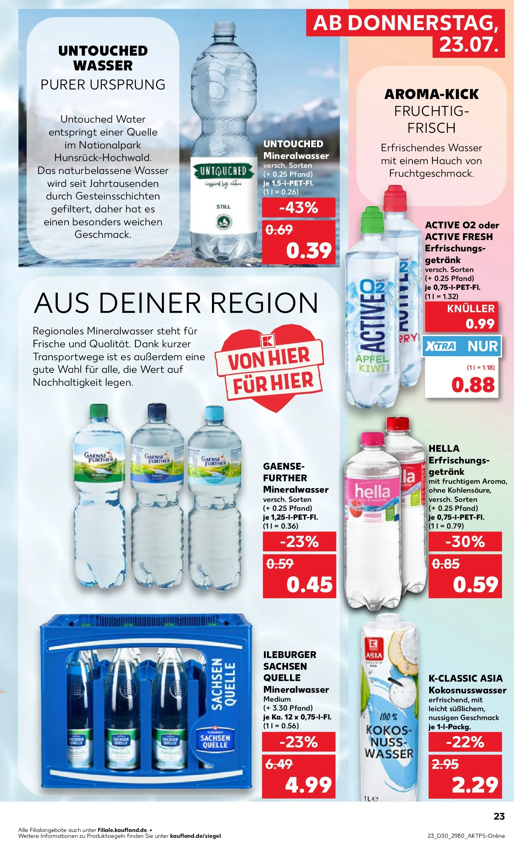 Prospekt Kaufland ab 20.07.2026 ยป Angebote und Werbung Online | Seite: 32 | Produkte: รpfel, Mineralwasser, Wasser, Hella Prospekt Kaufland ab 20.07.2026 ยป Angebote Online zum Blรคttern | Seite: 32 | Produkte: รpfel, Mineralwasser, Wasser, Hella