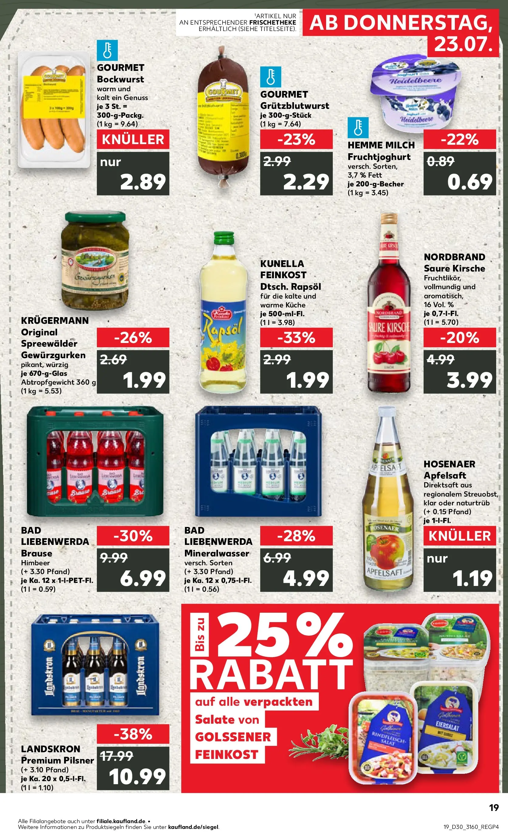 Prospekt Kaufland ab 20.07.2026 ยป Angebote und Werbung Online | Seite: 28 | Produkte: Bockwurst, Rapsรถl, Kรผche, Fruchtjoghurt Prospekt Kaufland ab 20.07.2026 ยป Angebote Online zum Blรคttern | Seite: 28 | Produkte: Bockwurst, Rapsรถl, Kรผche, Fruchtjoghurt