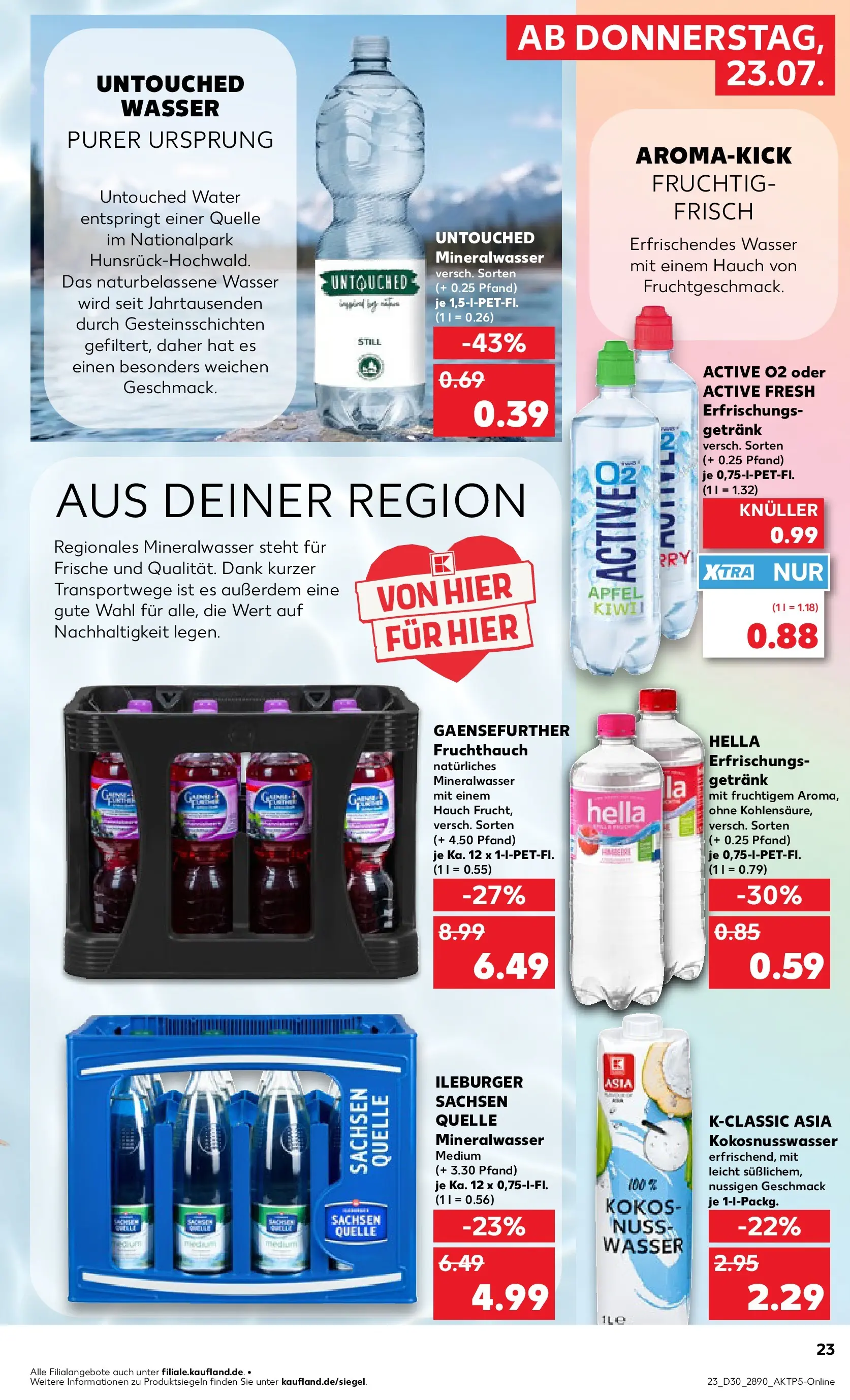 Prospekt Kaufland ab 20.07.2026 ยป Angebote und Werbung Online | Seite: 32 | Produkte: รpfel, Mineralwasser, Wasser, Hella Prospekt Kaufland ab 20.07.2026 ยป Angebote Online zum Blรคttern | Seite: 32 | Produkte: รpfel, Mineralwasser, Wasser, Hella