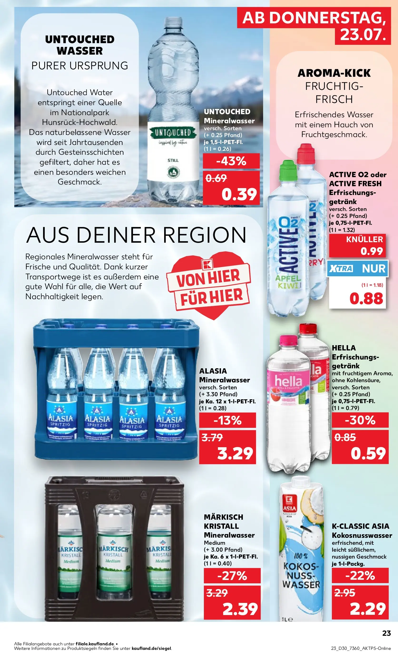 Prospekt Kaufland ab 20.07.2026 ยป Angebote und Werbung Online | Seite: 32 | Produkte: รpfel, Mineralwasser, Wasser, Hella Prospekt Kaufland ab 20.07.2026 ยป Angebote Online zum Blรคttern | Seite: 32 | Produkte: รpfel, Mineralwasser, Wasser, Hella