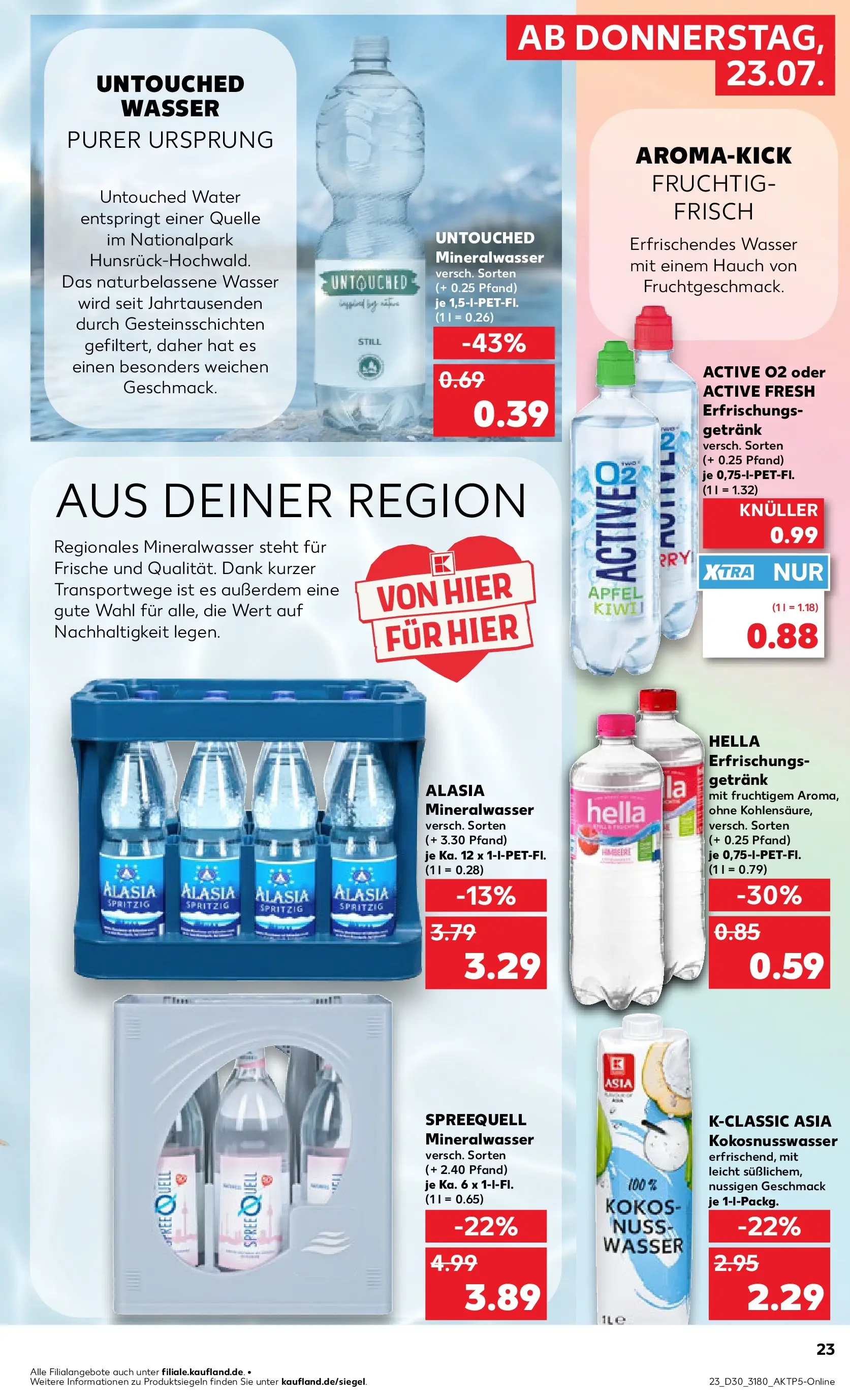 Prospekt Kaufland ab 20.07.2026 ยป Angebote und Werbung Online | Seite: 32 | Produkte: รpfel, Mineralwasser, Wasser, Hella Prospekt Kaufland ab 20.07.2026 ยป Angebote Online zum Blรคttern | Seite: 32 | Produkte: รpfel, Mineralwasser, Wasser, Hella