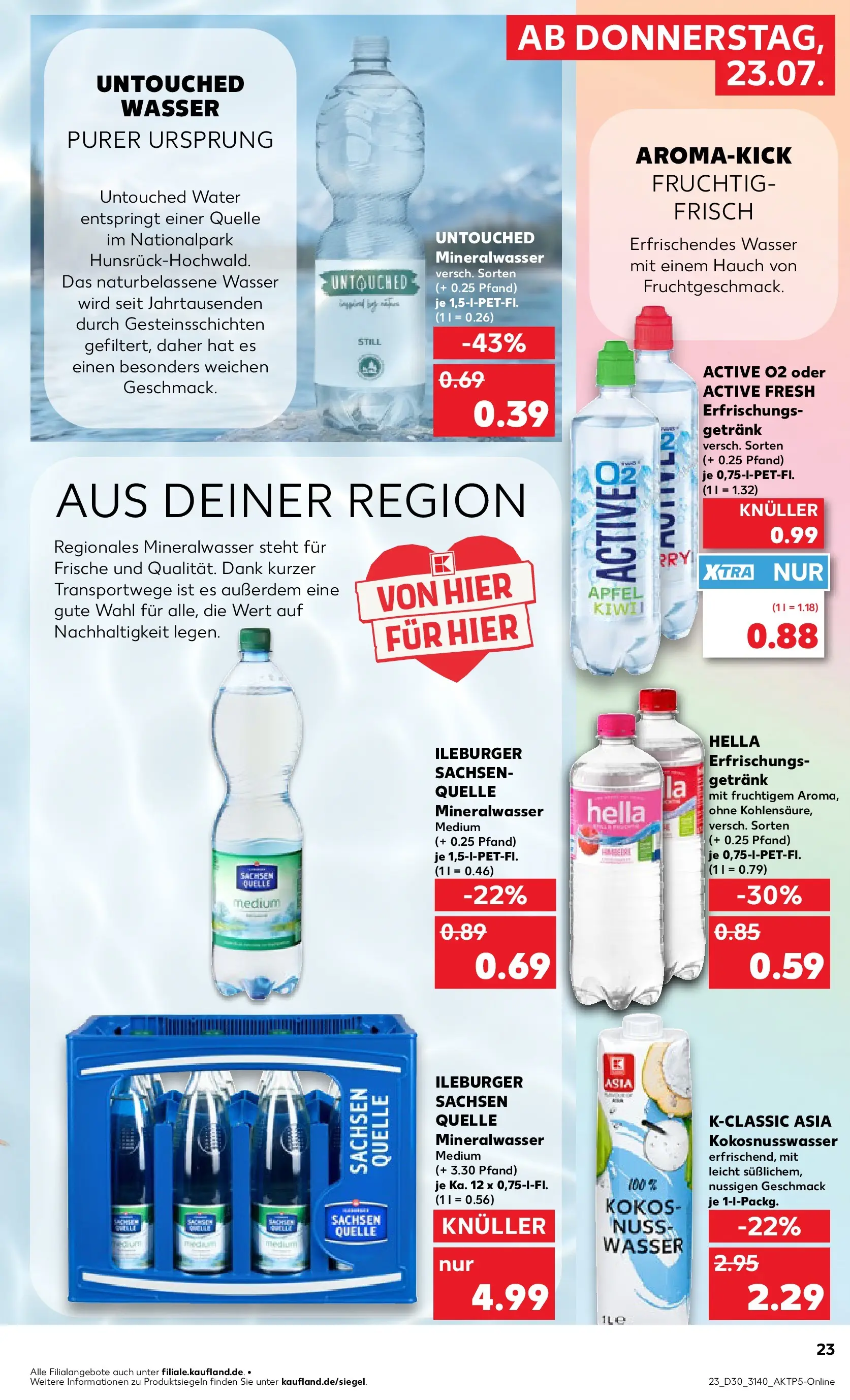 Prospekt Kaufland ab 20.07.2026 ยป Angebote und Werbung Online | Seite: 32 | Produkte: รpfel, Mineralwasser, Wasser, Hella Prospekt Kaufland ab 20.07.2026 ยป Angebote Online zum Blรคttern | Seite: 32 | Produkte: รpfel, Mineralwasser, Wasser, Hella