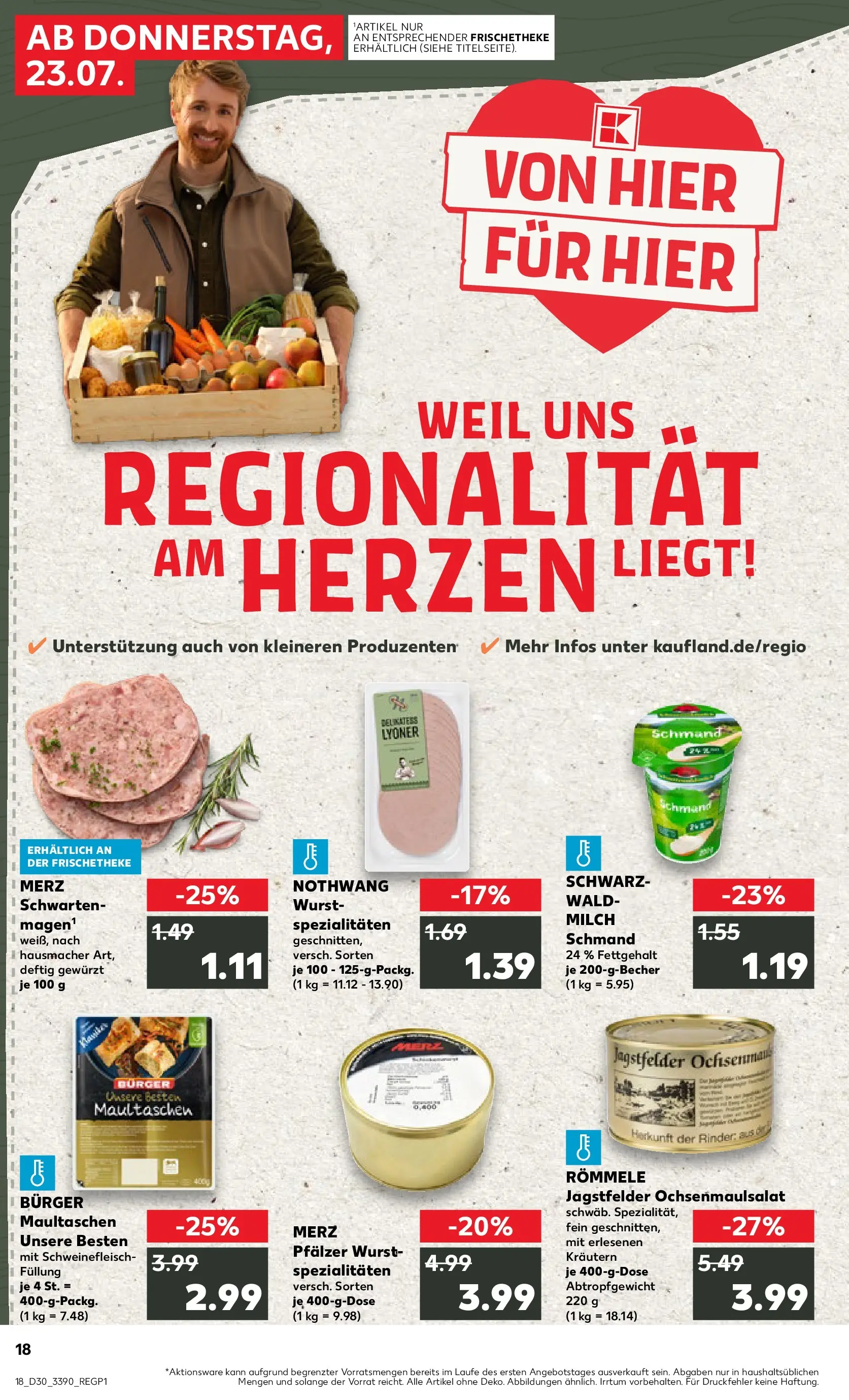 Prospekt Kaufland ab 20.07.2026 ยป Angebote und Werbung Online | Seite: 27 | Produkte: Milch, Burger, Wurst, Schweinefleisch Prospekt Kaufland ab 20.07.2026 ยป Angebote Online zum Blรคttern | Seite: 27 | Produkte: Milch, Burger, Wurst, Schweinefleisch