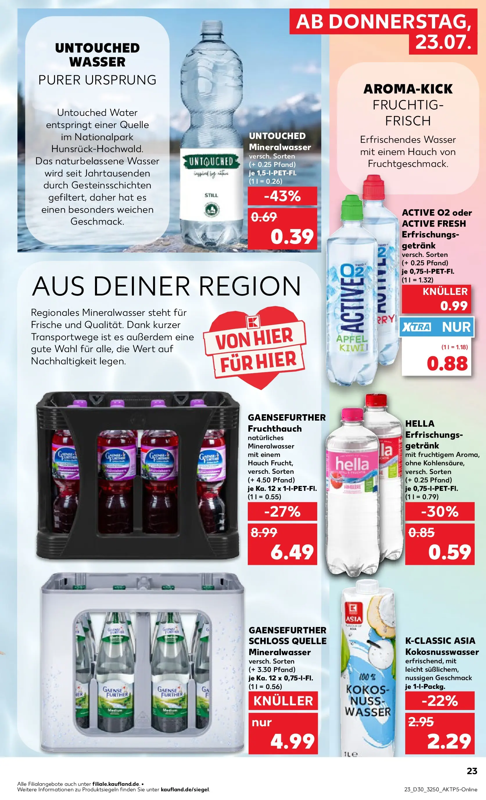 Prospekt Kaufland ab 20.07.2026 ยป Angebote und Werbung Online | Seite: 32 | Produkte: รpfel, Mineralwasser, Wasser, Hella Prospekt Kaufland ab 20.07.2026 ยป Angebote Online zum Blรคttern | Seite: 32 | Produkte: รpfel, Mineralwasser, Wasser, Hella