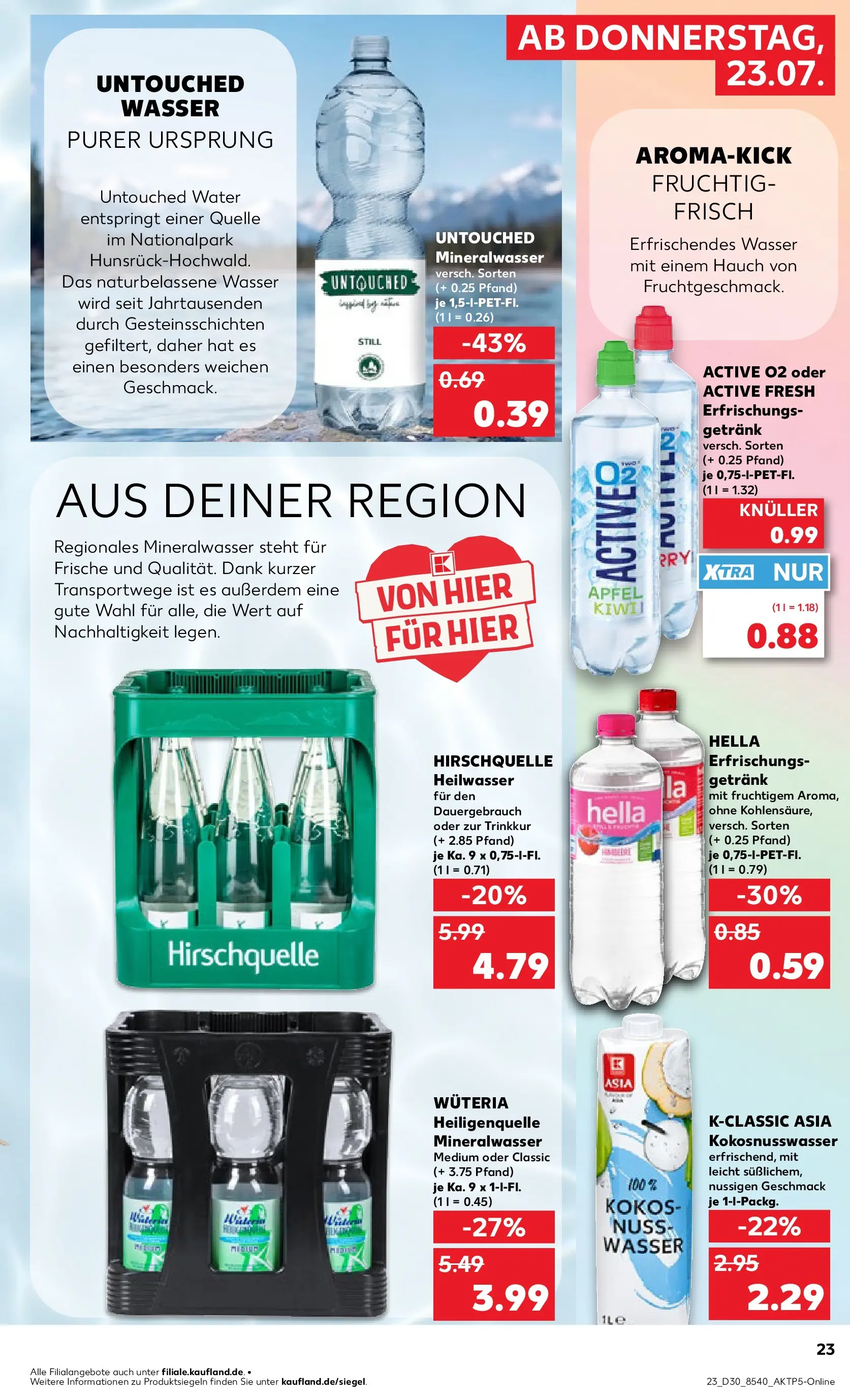 Prospekt Kaufland ab 20.07.2026 ยป Angebote und Werbung Online | Seite: 32 | Produkte: รpfel, Mineralwasser, Wasser, Hella Prospekt Kaufland ab 20.07.2026 ยป Angebote Online zum Blรคttern | Seite: 32 | Produkte: รpfel, Mineralwasser, Wasser, Hella