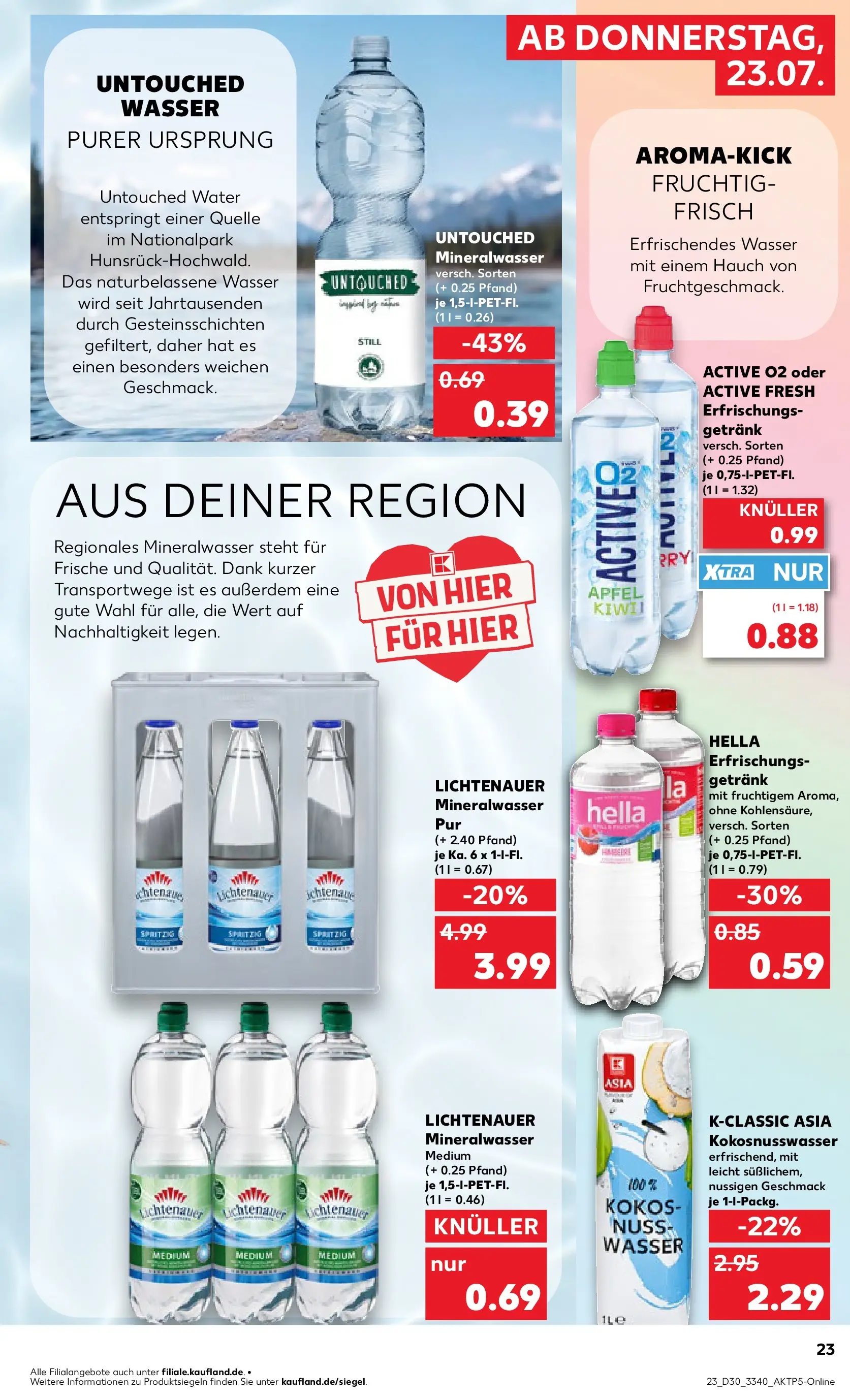Prospekt Kaufland ab 20.07.2026 ยป Angebote und Werbung Online | Seite: 32 | Produkte: รpfel, Mineralwasser, Wasser, Hella Prospekt Kaufland ab 20.07.2026 ยป Angebote Online zum Blรคttern | Seite: 32 | Produkte: รpfel, Mineralwasser, Wasser, Hella