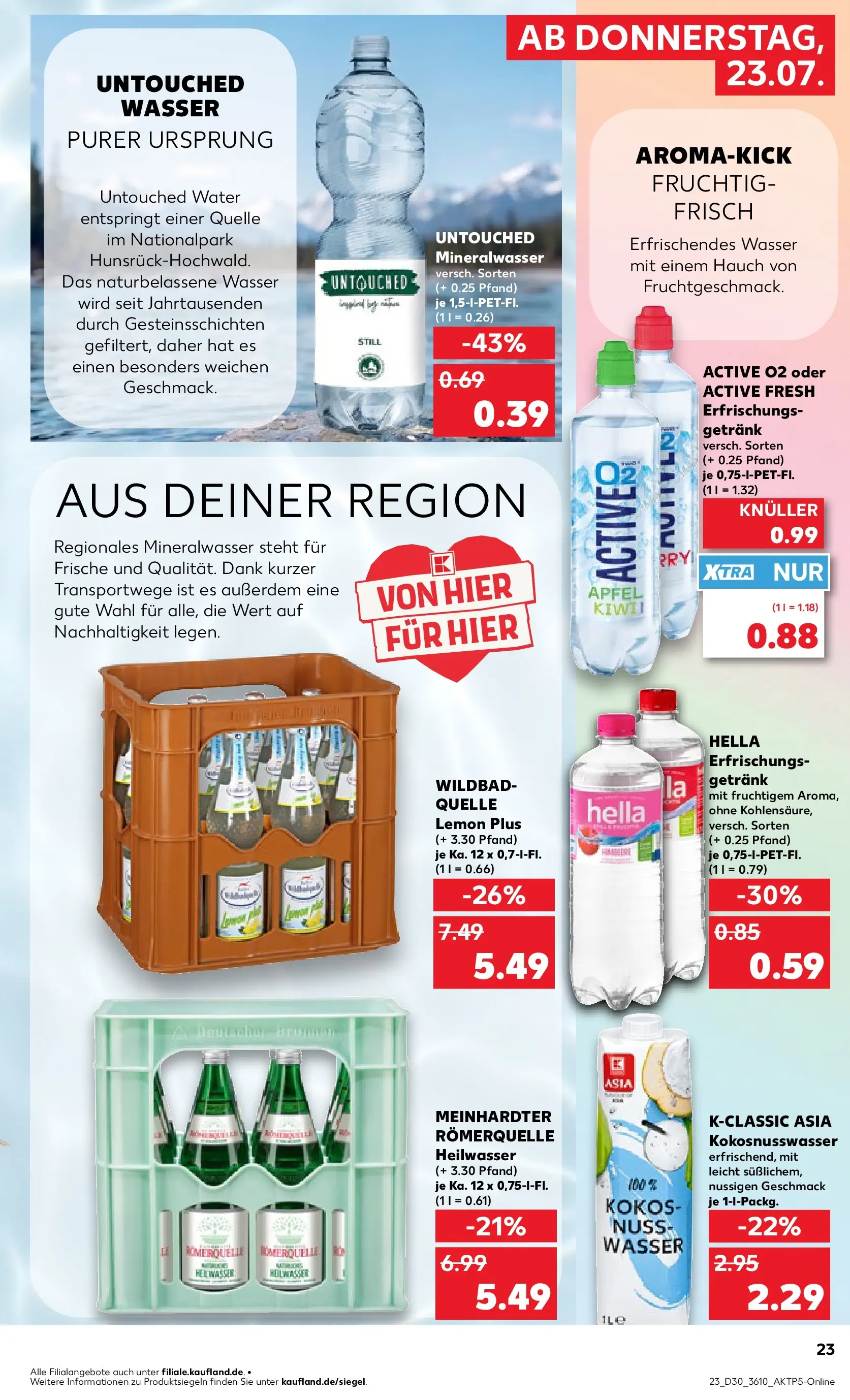 Prospekt Kaufland ab 20.07.2026 ยป Angebote und Werbung Online | Seite: 32 | Produkte: รpfel, Mineralwasser, Wasser, Hella Prospekt Kaufland ab 20.07.2026 ยป Angebote Online zum Blรคttern | Seite: 32 | Produkte: รpfel, Mineralwasser, Wasser, Hella