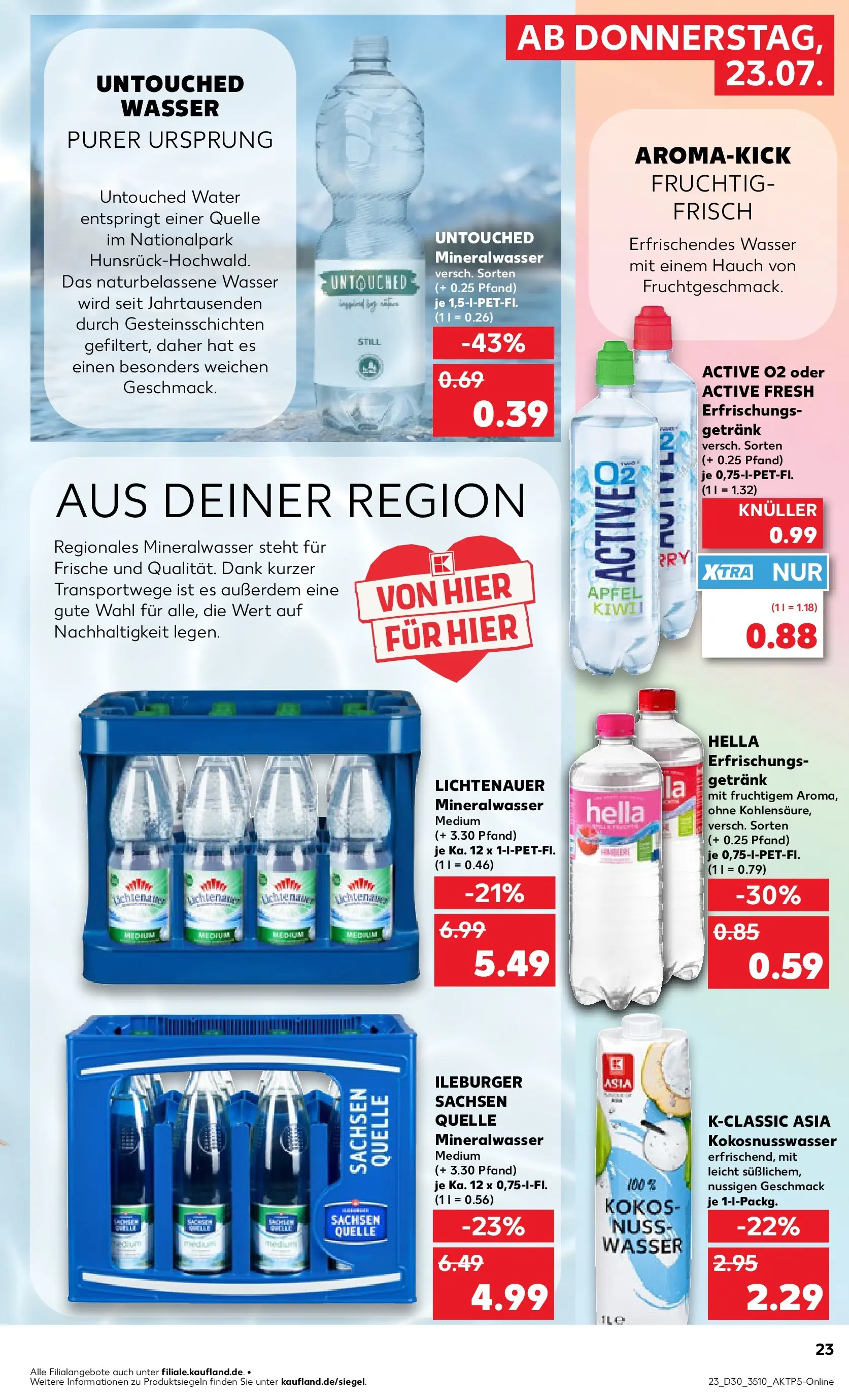 Prospekt Kaufland ab 20.07.2026 ยป Angebote und Werbung Online | Seite: 32 | Produkte: รpfel, Mineralwasser, Wasser, Hella Prospekt Kaufland ab 20.07.2026 ยป Angebote Online zum Blรคttern | Seite: 32 | Produkte: รpfel, Mineralwasser, Wasser, Hella