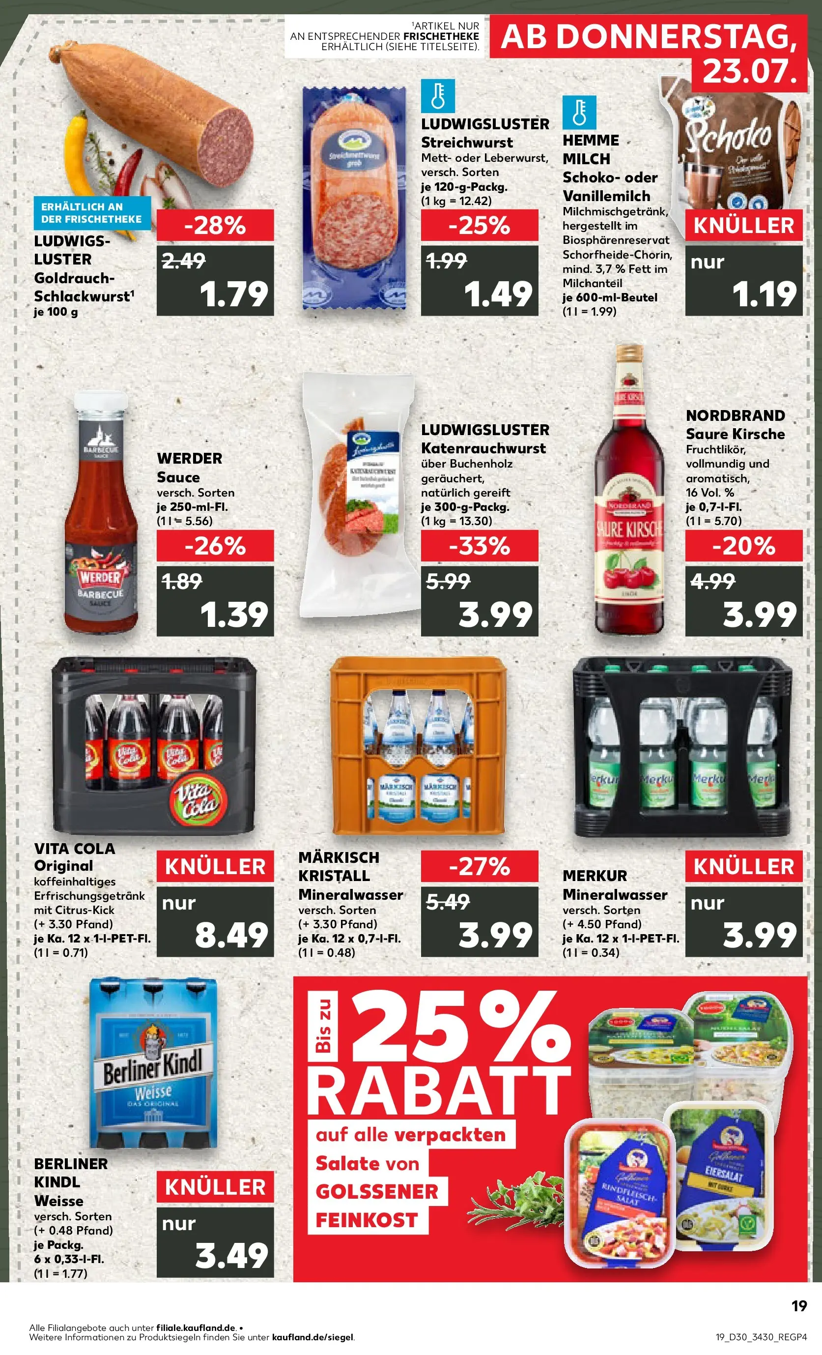 Prospekt Kaufland ab 20.07.2026 ยป Angebote und Werbung Online | Seite: 28 | Produkte: Berliner, Cola, Milch, Salat Prospekt Kaufland ab 20.07.2026 ยป Angebote Online zum Blรคttern | Seite: 28 | Produkte: Berliner, Cola, Milch, Salat