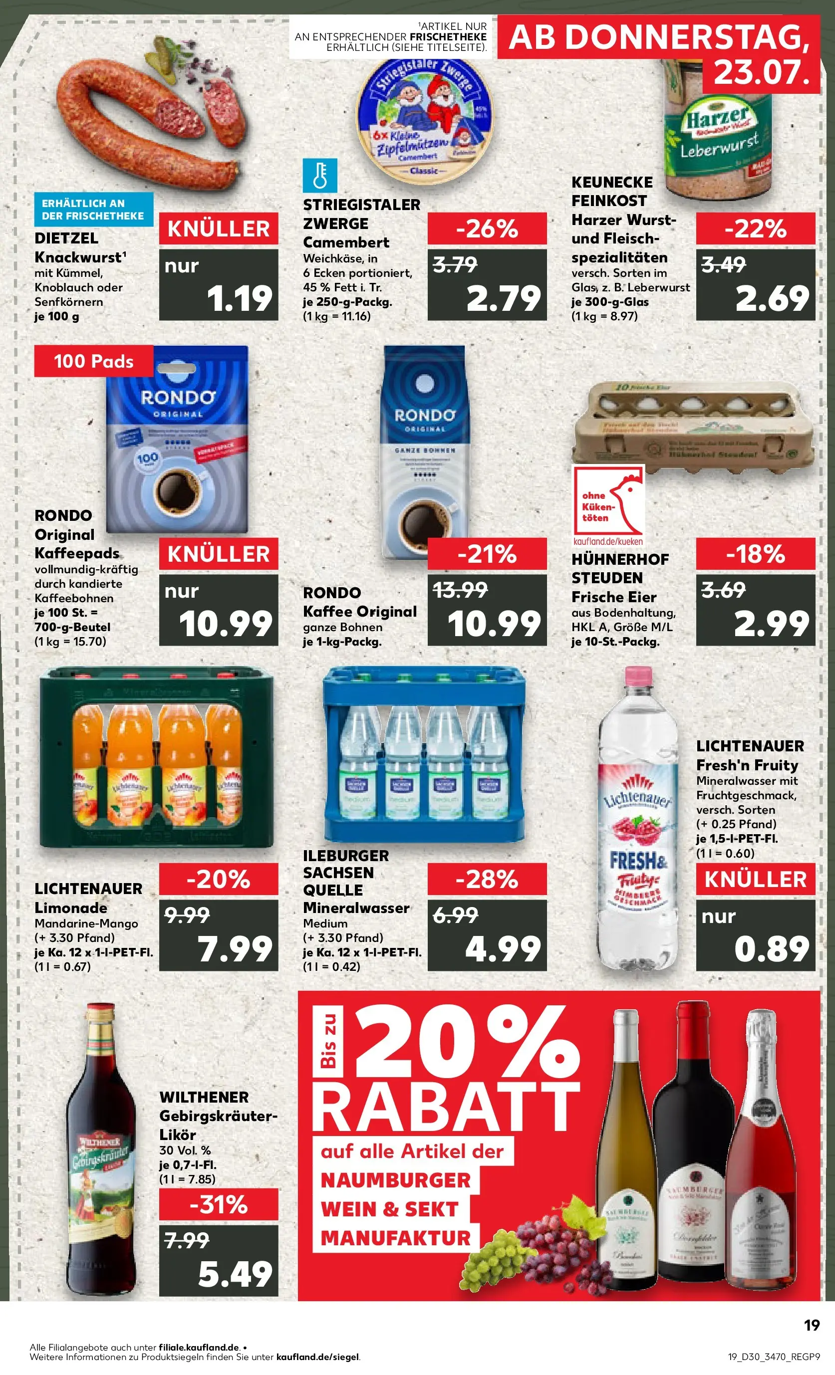 Prospekt Kaufland ab 20.07.2026 ยป Angebote und Werbung Online | Seite: 28 | Produkte: Wilthener, Limonade, Mineralwasser, Wurst Prospekt Kaufland ab 20.07.2026 ยป Angebote Online zum Blรคttern | Seite: 28 | Produkte: Wilthener, Limonade, Mineralwasser, Wurst