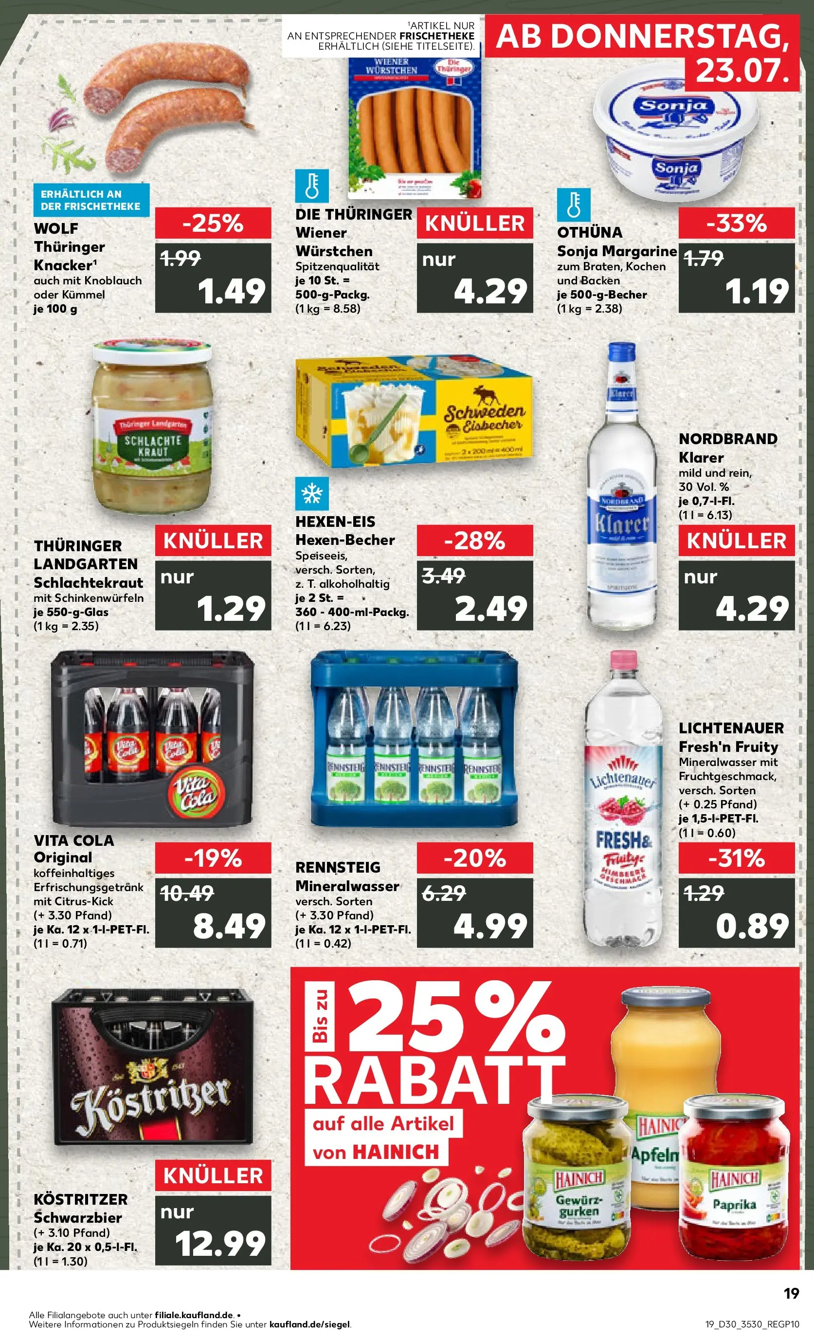 Prospekt Kaufland ab 20.07.2026 ยป Angebote und Werbung Online | Seite: 28 | Produkte: Margarine, Kostritzer, Knoblauch, Gurken Prospekt Kaufland ab 20.07.2026 ยป Angebote Online zum Blรคttern | Seite: 28 | Produkte: Margarine, Kostritzer, Knoblauch, Gurken