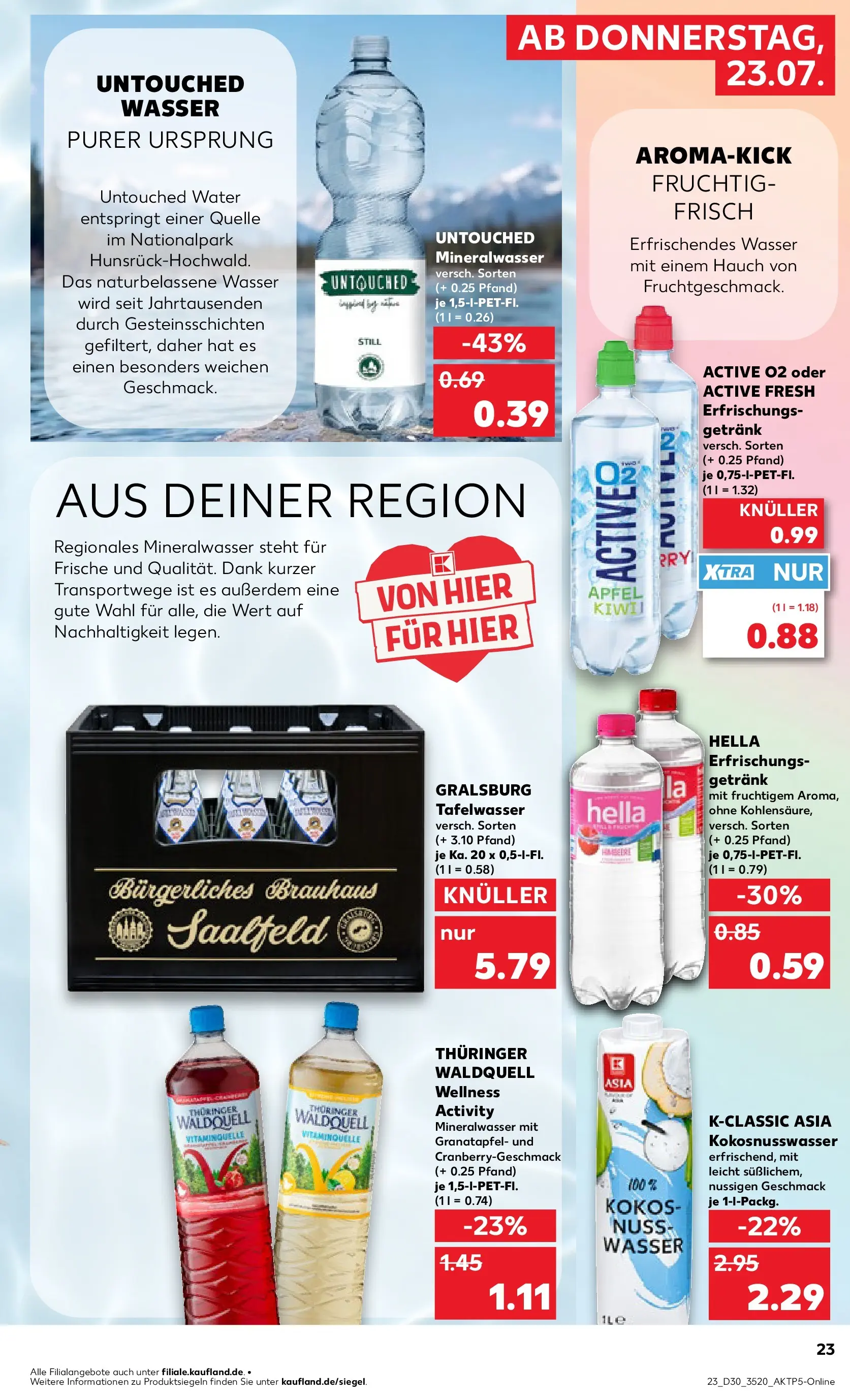 Prospekt Kaufland ab 20.07.2026 ยป Angebote und Werbung Online | Seite: 32 | Produkte: Granatapfel, รpfel, Mineralwasser, Wasser Prospekt Kaufland ab 20.07.2026 ยป Angebote Online zum Blรคttern | Seite: 32 | Produkte: Granatapfel, รpfel, Mineralwasser, Wasser