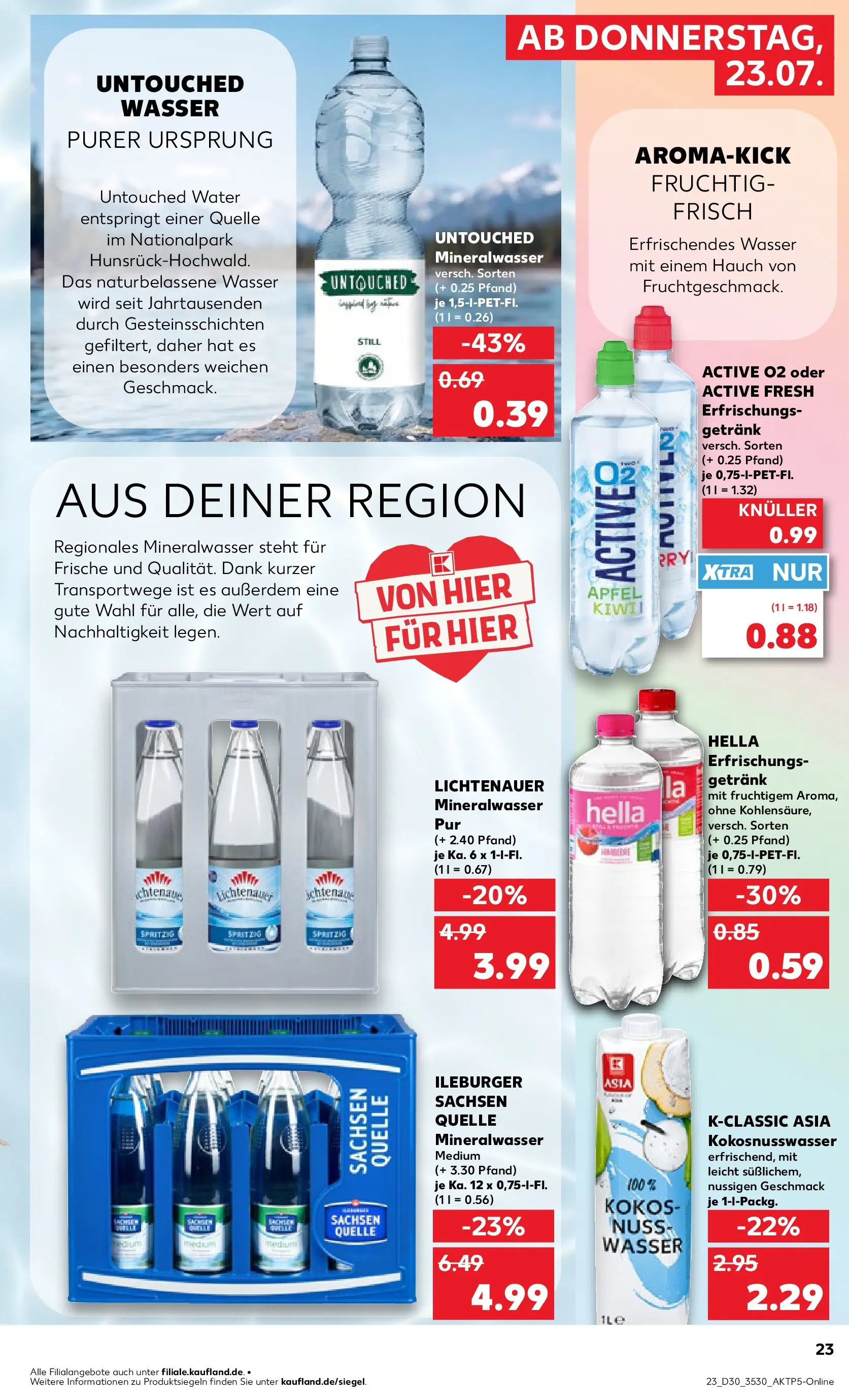 Prospekt Kaufland ab 20.07.2026 ยป Angebote und Werbung Online | Seite: 32 | Produkte: รpfel, Mineralwasser, Wasser, Hella Prospekt Kaufland ab 20.07.2026 ยป Angebote Online zum Blรคttern | Seite: 32 | Produkte: รpfel, Mineralwasser, Wasser, Hella