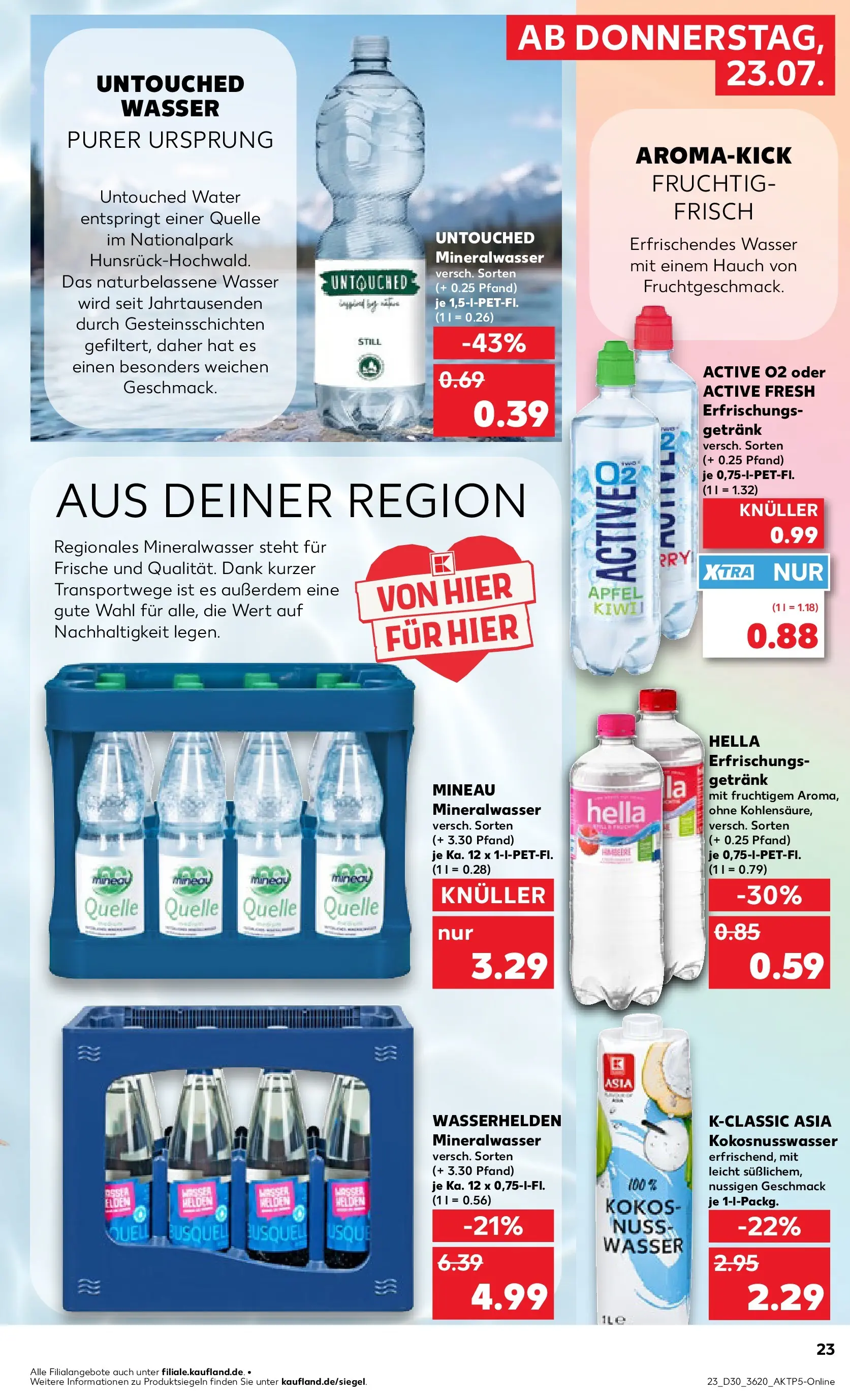 Prospekt Kaufland ab 20.07.2026 ยป Angebote und Werbung Online | Seite: 32 | Produkte: รpfel, Mineralwasser, Wasser, Hella Prospekt Kaufland ab 20.07.2026 ยป Angebote Online zum Blรคttern | Seite: 32 | Produkte: รpfel, Mineralwasser, Wasser, Hella