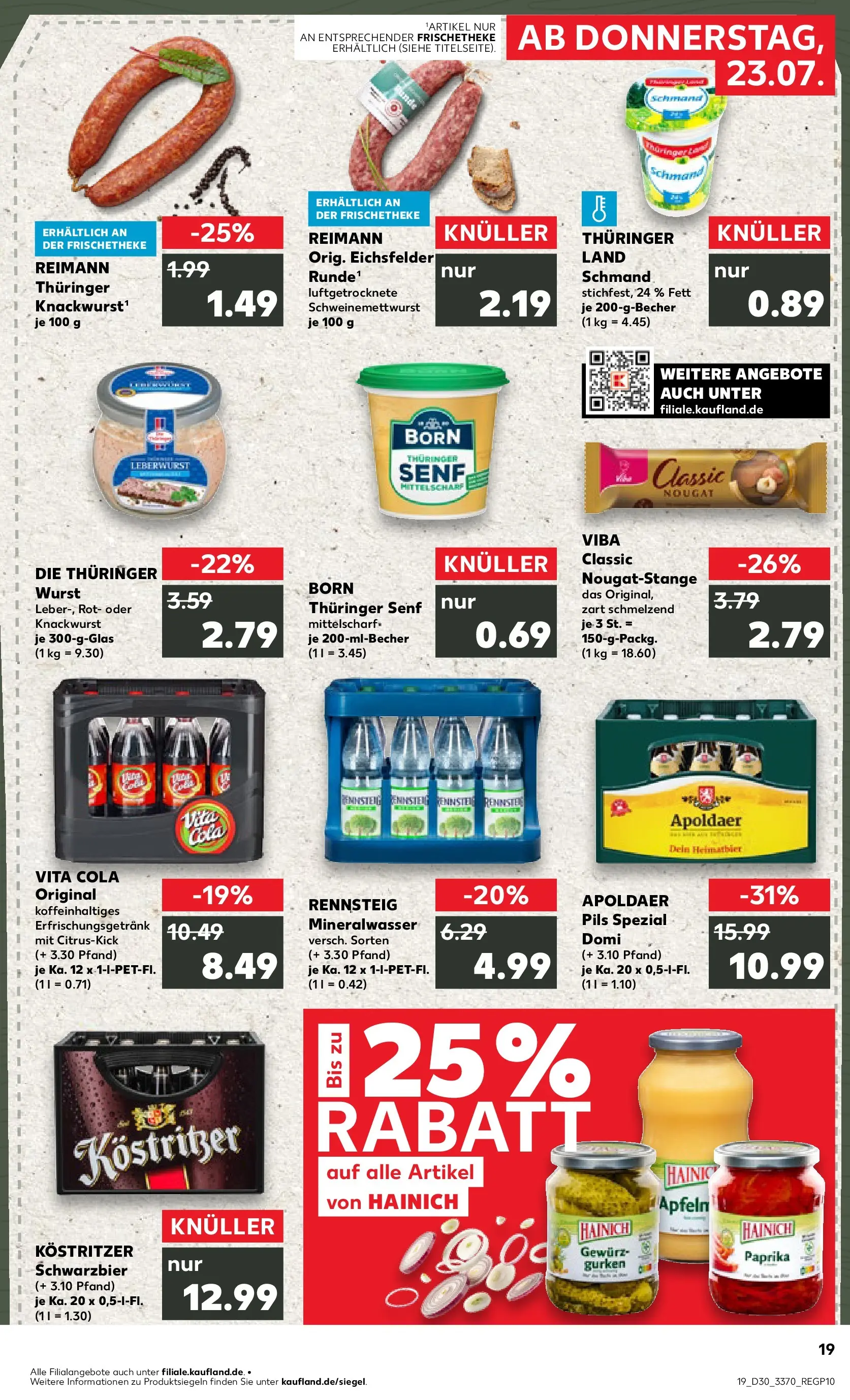 Prospekt Kaufland ab 20.07.2026 ยป Angebote und Werbung Online | Seite: 28 | Produkte: Kostritzer, Mineralwasser, Vita cola, Gurken Prospekt Kaufland ab 20.07.2026 ยป Angebote Online zum Blรคttern | Seite: 28 | Produkte: Kostritzer, Mineralwasser, Vita cola, Gurken
