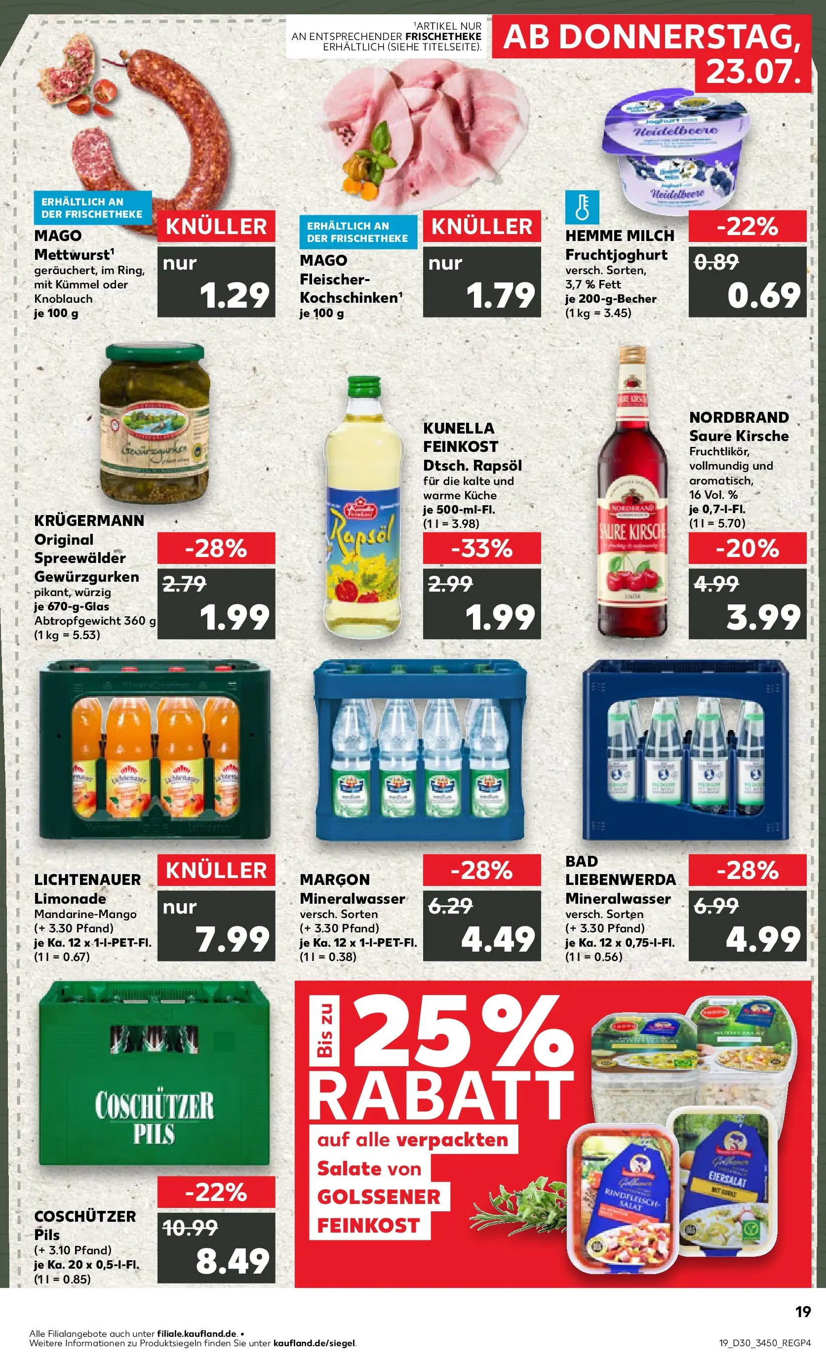 Prospekt Kaufland ab 20.07.2026 ยป Angebote und Werbung Online | Seite: 28 | Produkte: Milch, Rapsรถl, Pils, Knoblauch Prospekt Kaufland ab 20.07.2026 ยป Angebote Online zum Blรคttern | Seite: 28 | Produkte: Milch, Rapsรถl, Pils, Knoblauch
