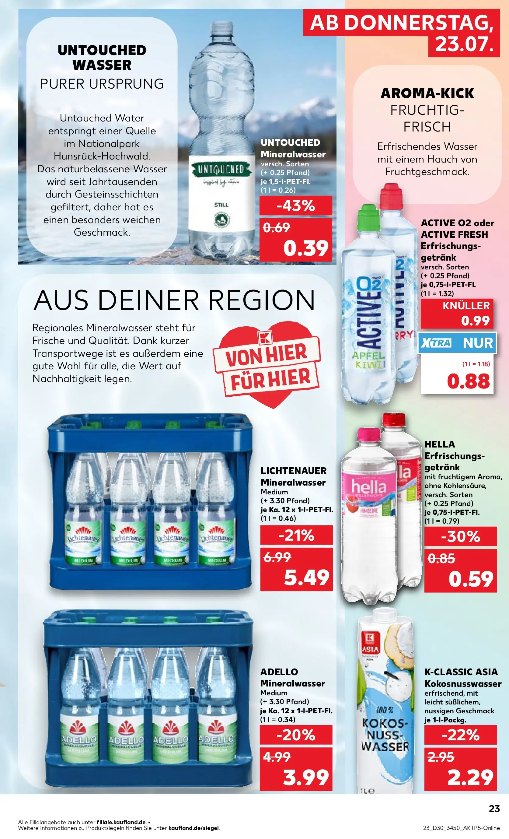 Prospekt Kaufland ab 20.07.2026 ยป Angebote und Werbung Online | Seite: 32 | Produkte: รpfel, Mineralwasser, Wasser, Hella Prospekt Kaufland ab 20.07.2026 ยป Angebote Online zum Blรคttern | Seite: 32 | Produkte: รpfel, Mineralwasser, Wasser, Hella
