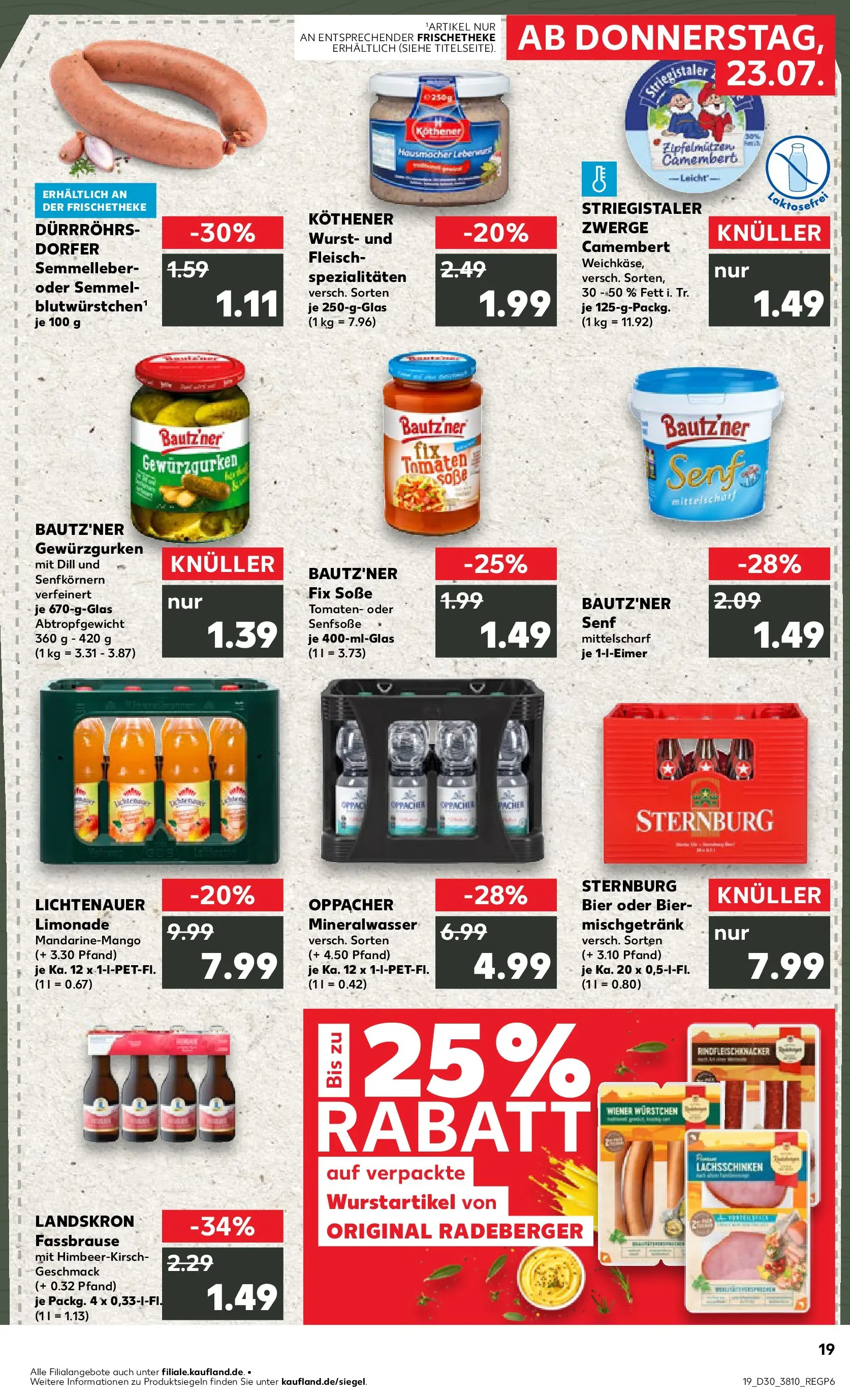 Prospekt Kaufland ab 20.07.2026 ยป Angebote und Werbung Online | Seite: 28 | Produkte: Wiener wurstchen, Bier, Mineralwasser, Dill Prospekt Kaufland ab 20.07.2026 ยป Angebote Online zum Blรคttern | Seite: 28 | Produkte: Wiener wurstchen, Bier, Mineralwasser, Dill