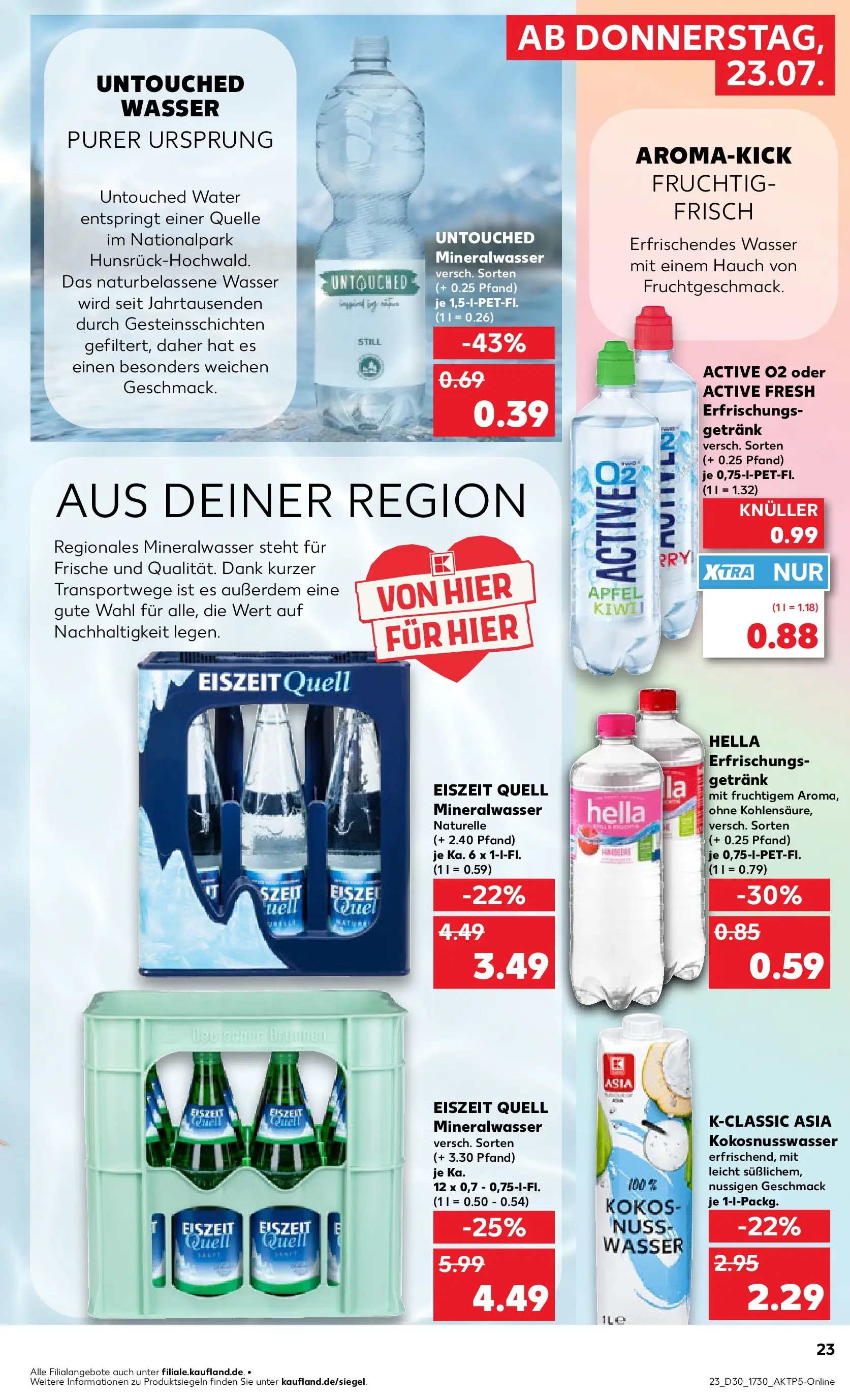 Prospekt Kaufland ab 20.07.2026 ยป Angebote und Werbung Online | Seite: 32 | Produkte: Mineralwasser, Wasser, Hella Prospekt Kaufland ab 20.07.2026 ยป Angebote Online zum Blรคttern | Seite: 32 | Produkte: Mineralwasser, Wasser, Hella