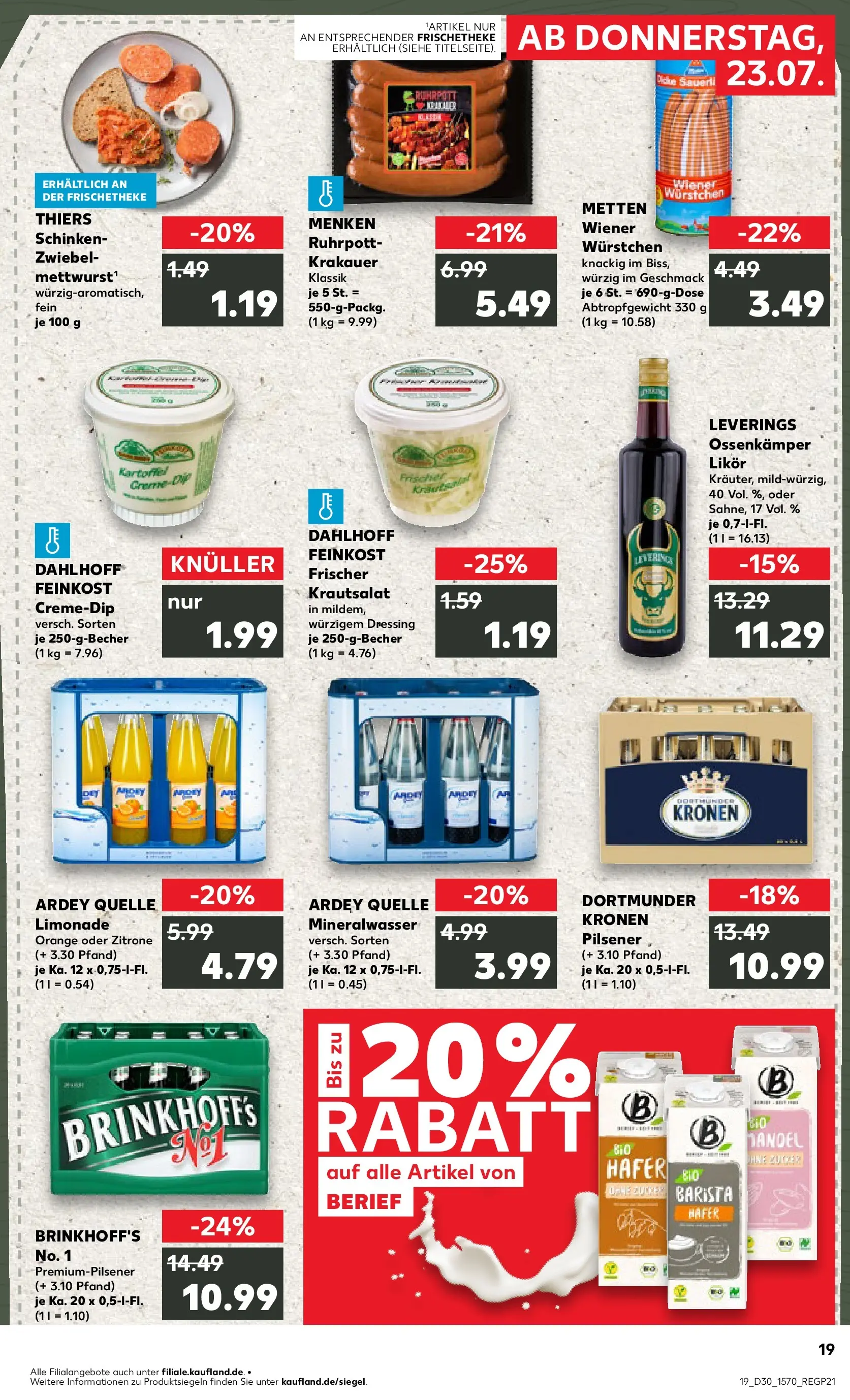 Prospekt Kaufland ab 20.07.2026 ยป Angebote und Werbung Online | Seite: 28 | Produkte: Dressing, Mineralwasser, Zitrone, Schinken Prospekt Kaufland ab 20.07.2026 ยป Angebote Online zum Blรคttern | Seite: 28 | Produkte: Dressing, Mineralwasser, Zitrone, Schinken