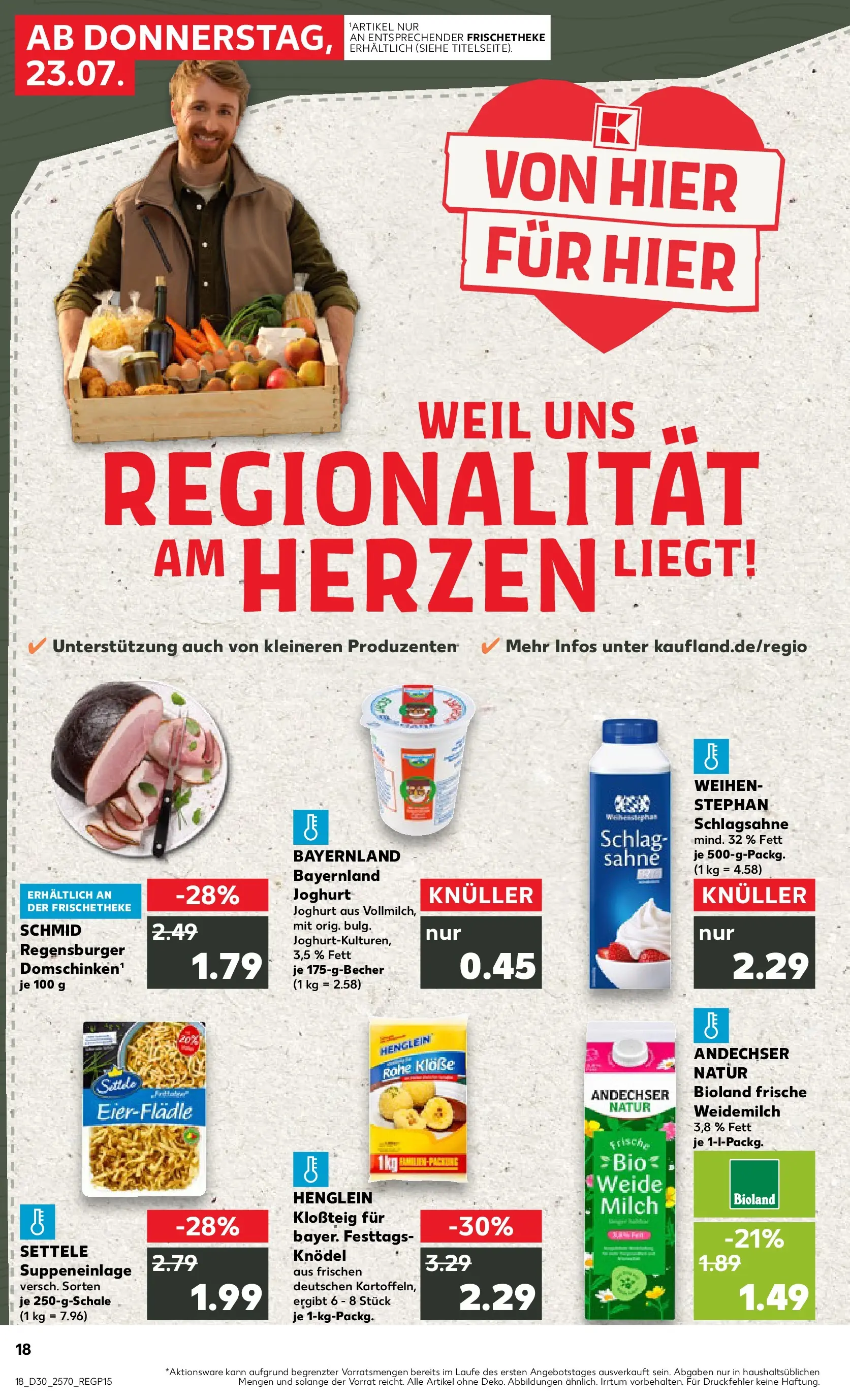 Prospekt Kaufland ab 20.07.2026 ยป Angebote und Werbung Online | Seite: 27 | Produkte: Schlagsahne, Milch, Joghurt, Sahne Prospekt Kaufland ab 20.07.2026 ยป Angebote Online zum Blรคttern | Seite: 27 | Produkte: Schlagsahne, Milch, Joghurt, Sahne