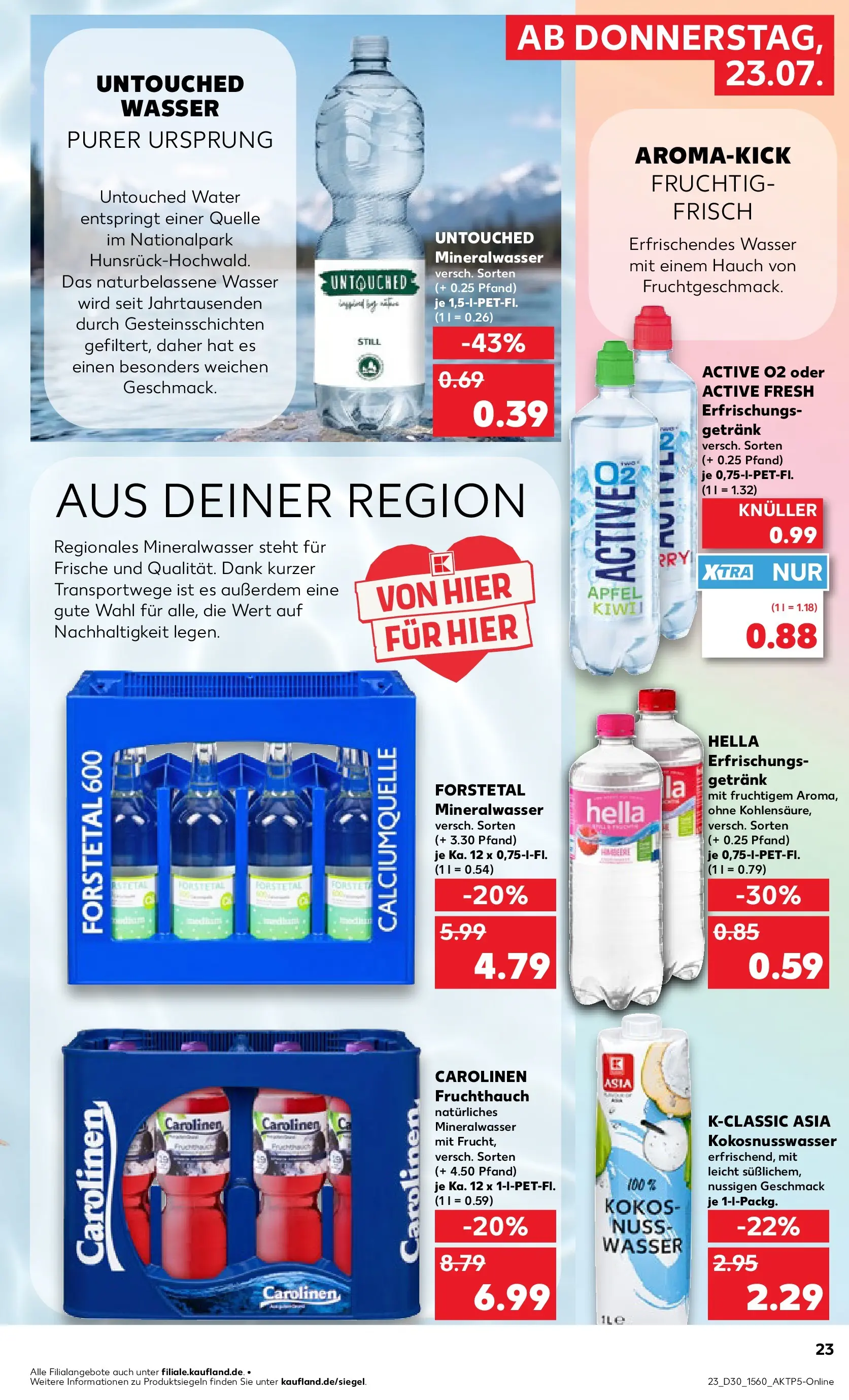 Prospekt Kaufland ab 20.07.2026 ยป Angebote und Werbung Online | Seite: 32 | Produkte: รpfel, Mineralwasser, Wasser, Hella Prospekt Kaufland ab 20.07.2026 ยป Angebote Online zum Blรคttern | Seite: 32 | Produkte: รpfel, Mineralwasser, Wasser, Hella