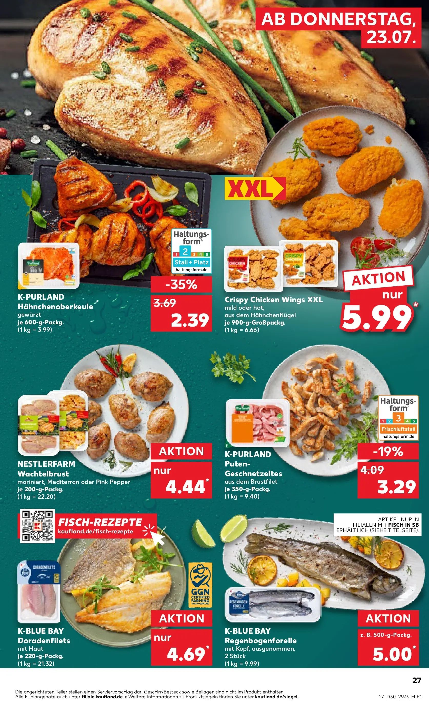 Prospekt Kaufland ab 20.07.2026 » Angebote Online zum Blättern | Seite: 36 | Produkte: Fisch