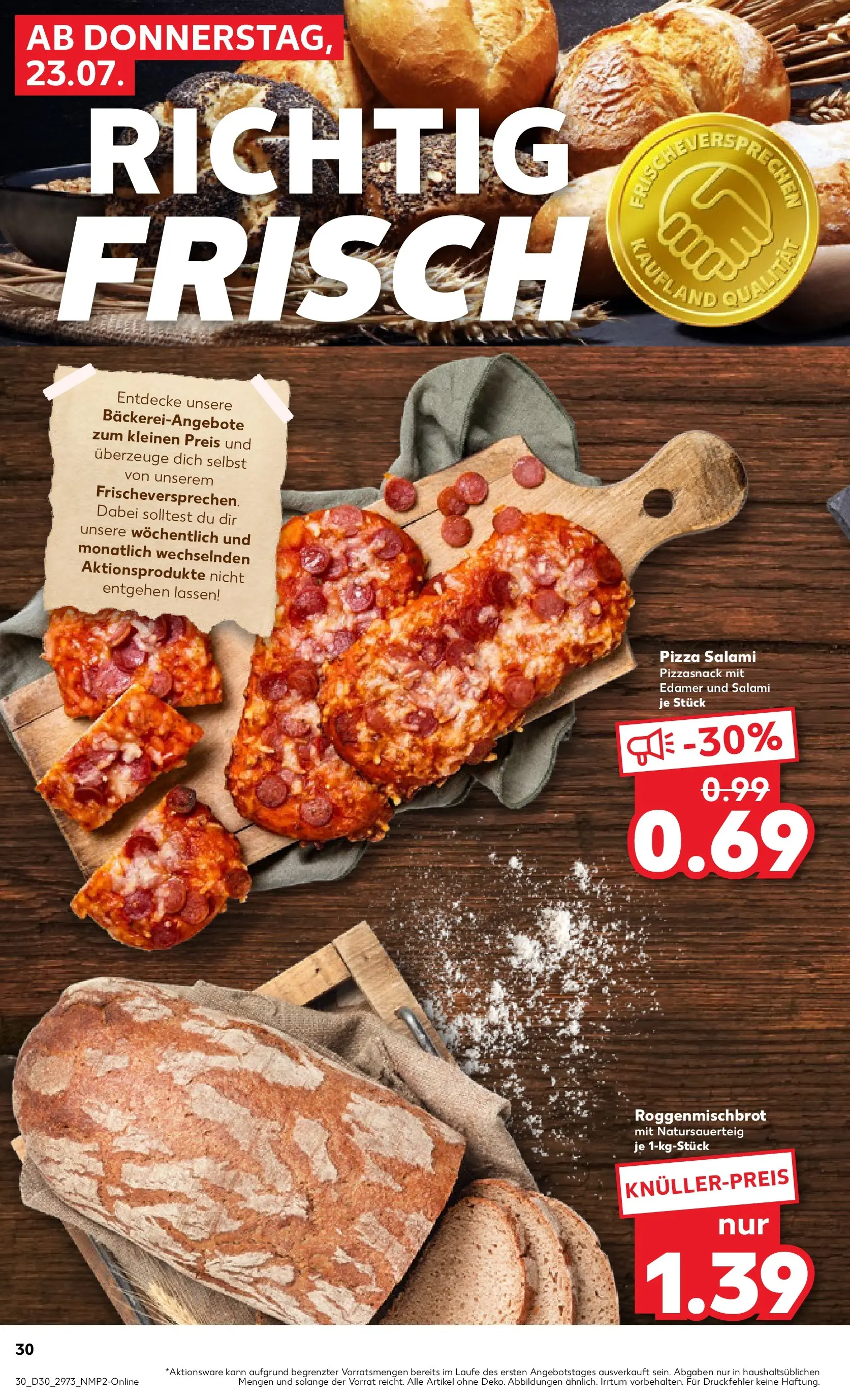 Prospekt Kaufland ab 20.07.2026 » Angebote Online zum Blättern | Seite: 39 | Produkte: Edamer, Salami, Pizza