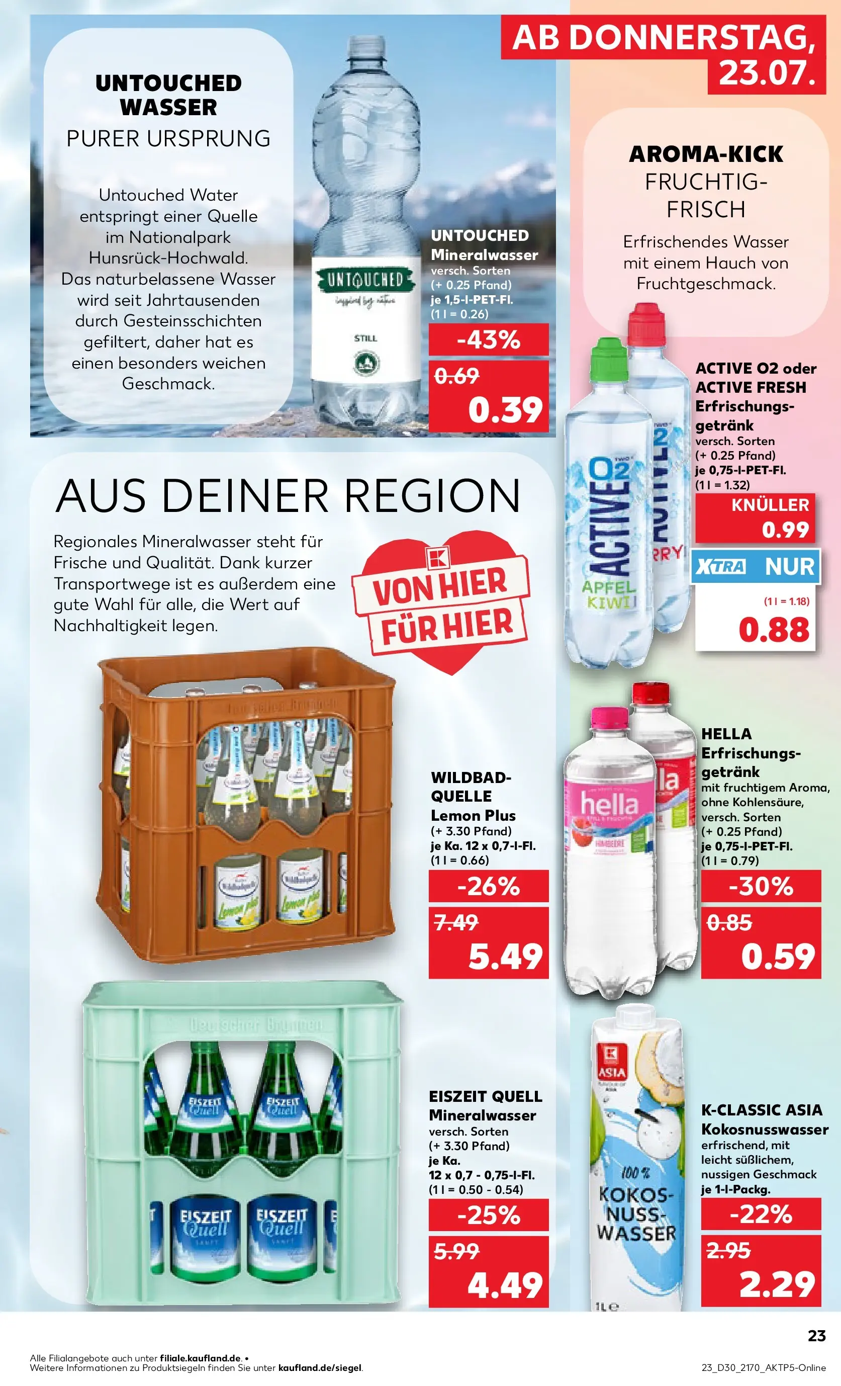 Prospekt Kaufland ab 20.07.2026 ยป Angebote und Werbung Online | Seite: 32 | Produkte: Mineralwasser, Wasser, Hella Prospekt Kaufland ab 20.07.2026 ยป Angebote Online zum Blรคttern | Seite: 32 | Produkte: Mineralwasser, Wasser, Hella