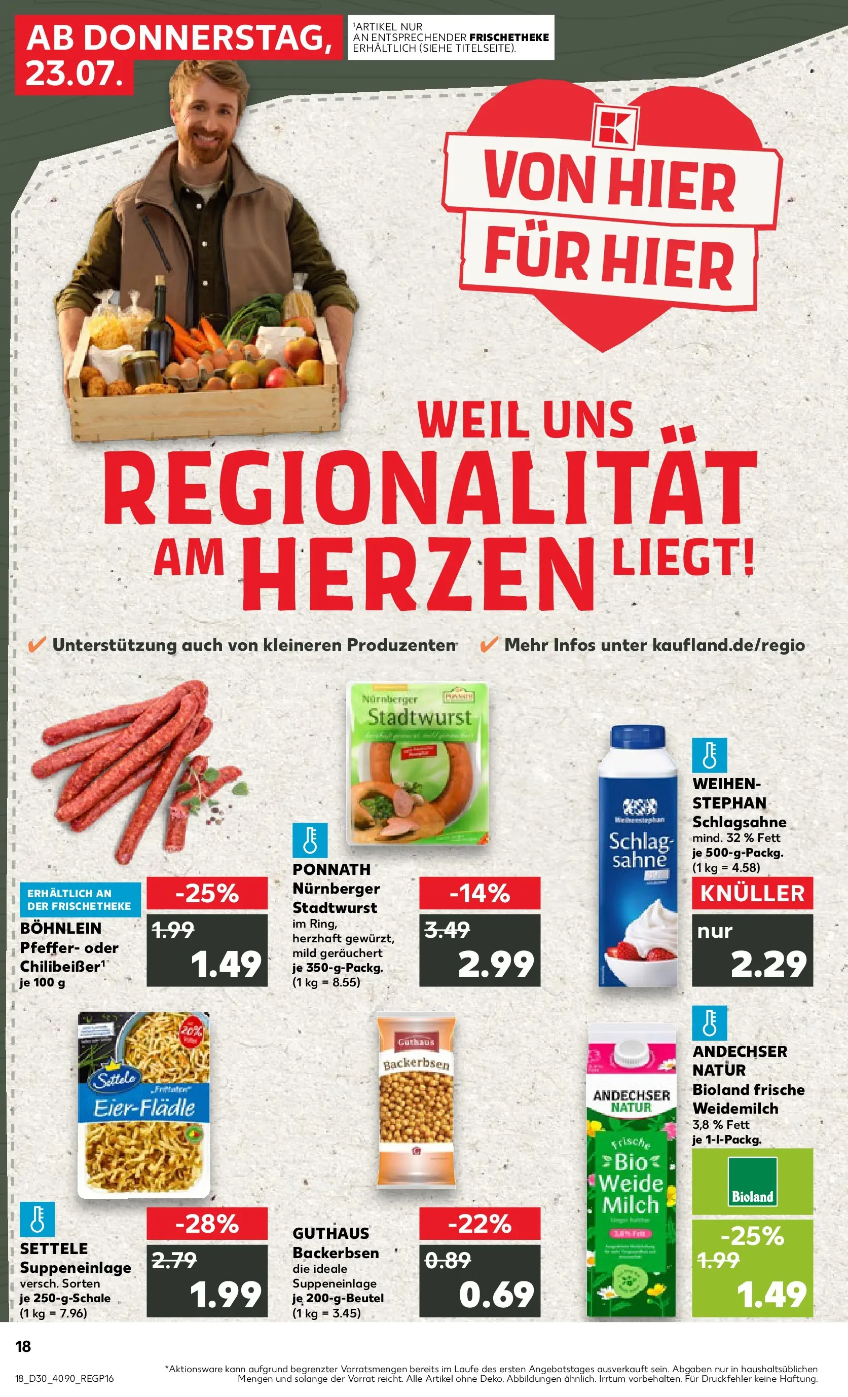 Prospekt Kaufland ab 20.07.2026 ยป Angebote und Werbung Online | Seite: 27 | Produkte: Schlagsahne, Milch, Pfeffer, Sahne Prospekt Kaufland ab 20.07.2026 ยป Angebote Online zum Blรคttern | Seite: 27 | Produkte: Schlagsahne, Milch, Pfeffer, Sahne