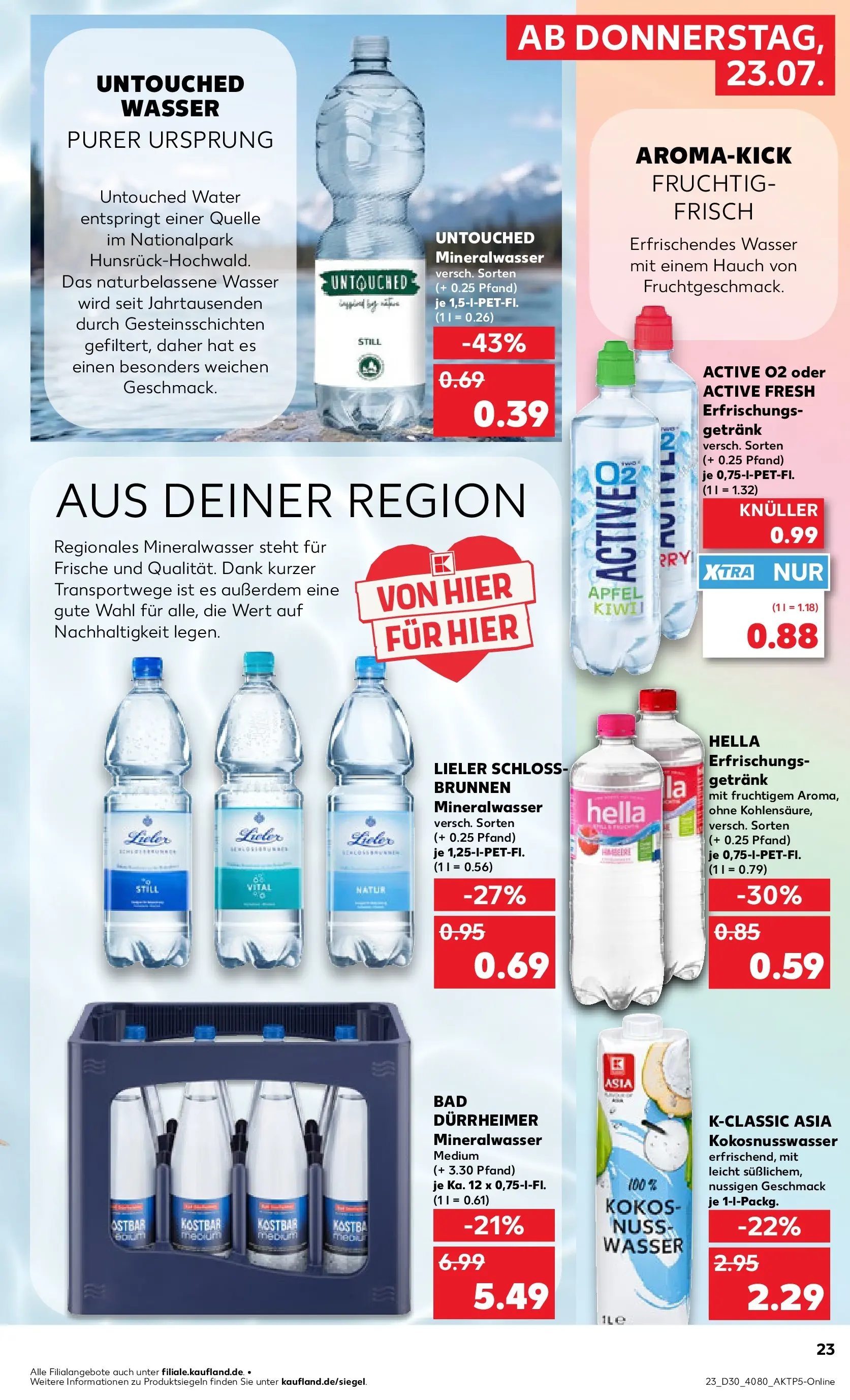 Prospekt Kaufland ab 20.07.2026 ยป Angebote und Werbung Online | Seite: 32 | Produkte: รpfel, Mineralwasser, Wasser, Hella Prospekt Kaufland ab 20.07.2026 ยป Angebote Online zum Blรคttern | Seite: 32 | Produkte: รpfel, Mineralwasser, Wasser, Hella