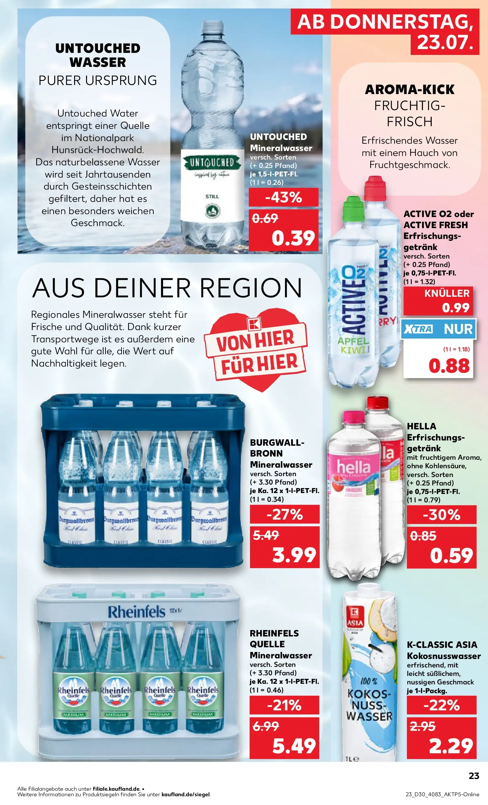 Prospekt Kaufland ab 20.07.2026 ยป Angebote und Werbung Online | Seite: 32 | Produkte: รpfel, Wasser, Hella, Rheinfels quelle Prospekt Kaufland ab 20.07.2026 ยป Angebote Online zum Blรคttern | Seite: 32 | Produkte: รpfel, Wasser, Hella, Rheinfels quelle