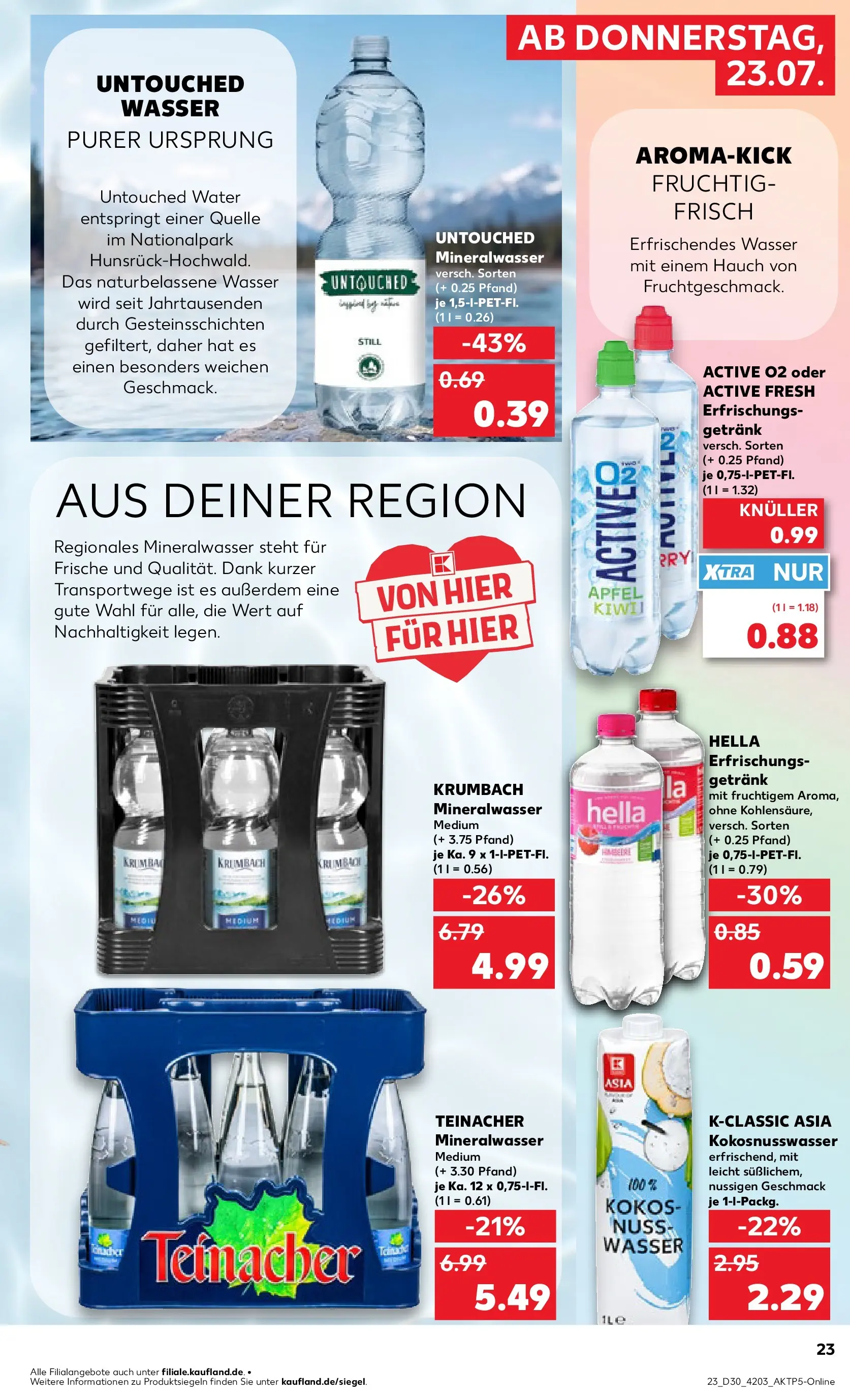 Prospekt Kaufland ab 20.07.2026 ยป Angebote und Werbung Online | Seite: 32 | Produkte: รpfel, Mineralwasser, Wasser, Hella Prospekt Kaufland ab 20.07.2026 ยป Angebote Online zum Blรคttern | Seite: 32 | Produkte: รpfel, Mineralwasser, Wasser, Hella