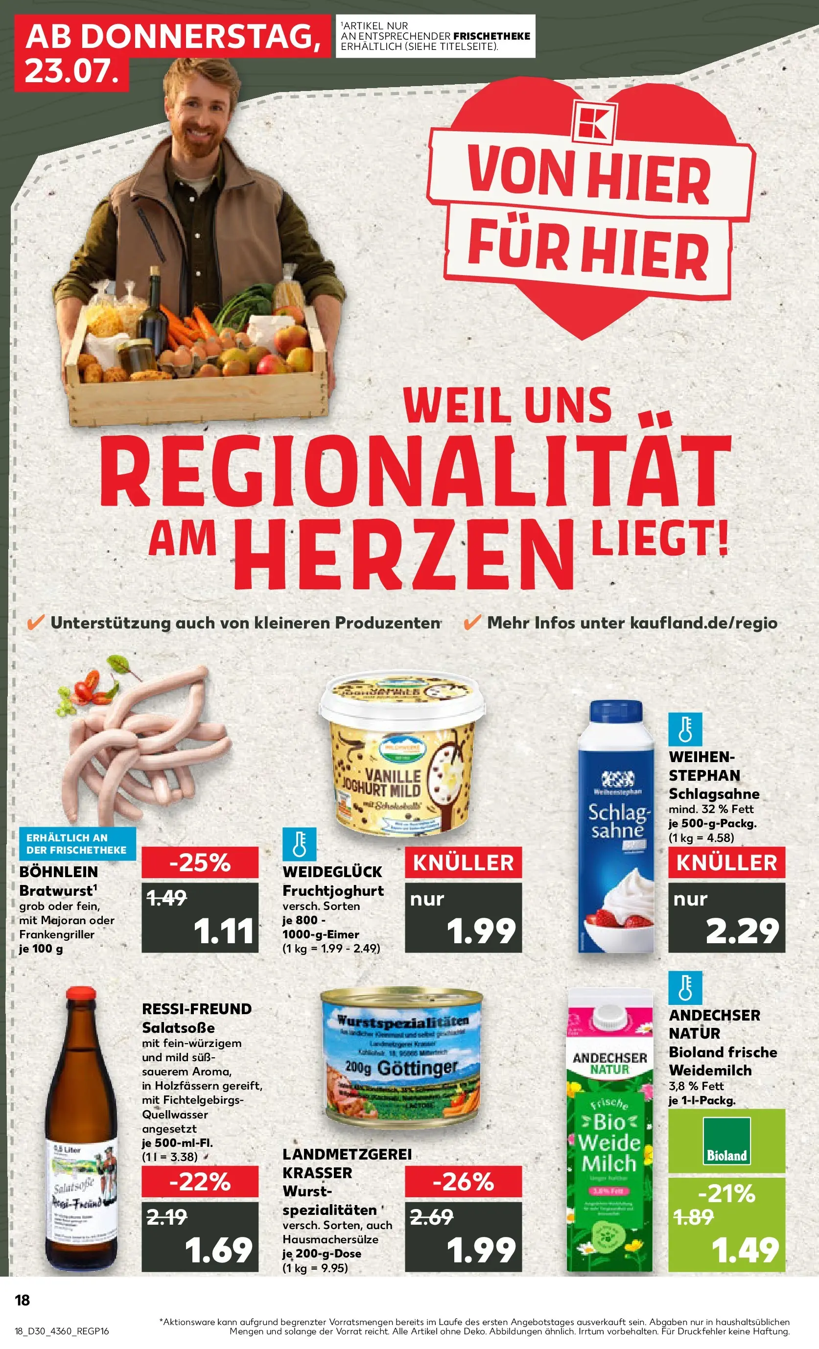 Prospekt Kaufland ab 20.07.2026 ยป Angebote und Werbung Online | Seite: 27 | Produkte: Schlagsahne, Milch, Wurst, Sahne Prospekt Kaufland ab 20.07.2026 ยป Angebote Online zum Blรคttern | Seite: 27 | Produkte: Schlagsahne, Milch, Wurst, Sahne