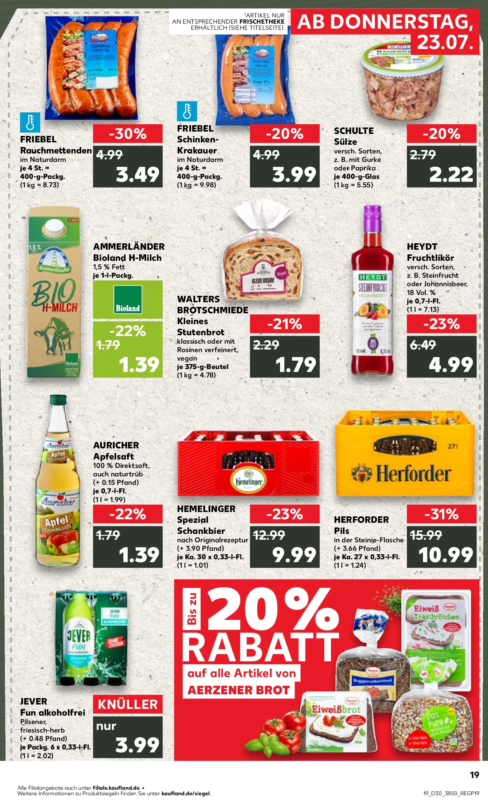 Prospekt Kaufland ab 20.07.2026 ยป Angebote und Werbung Online | Seite: 28 | Produkte: Pils, Apfelsaft, Jever, Schinken Prospekt Kaufland ab 20.07.2026 ยป Angebote Online zum Blรคttern | Seite: 28 | Produkte: Pils, Apfelsaft, Jever, Schinken