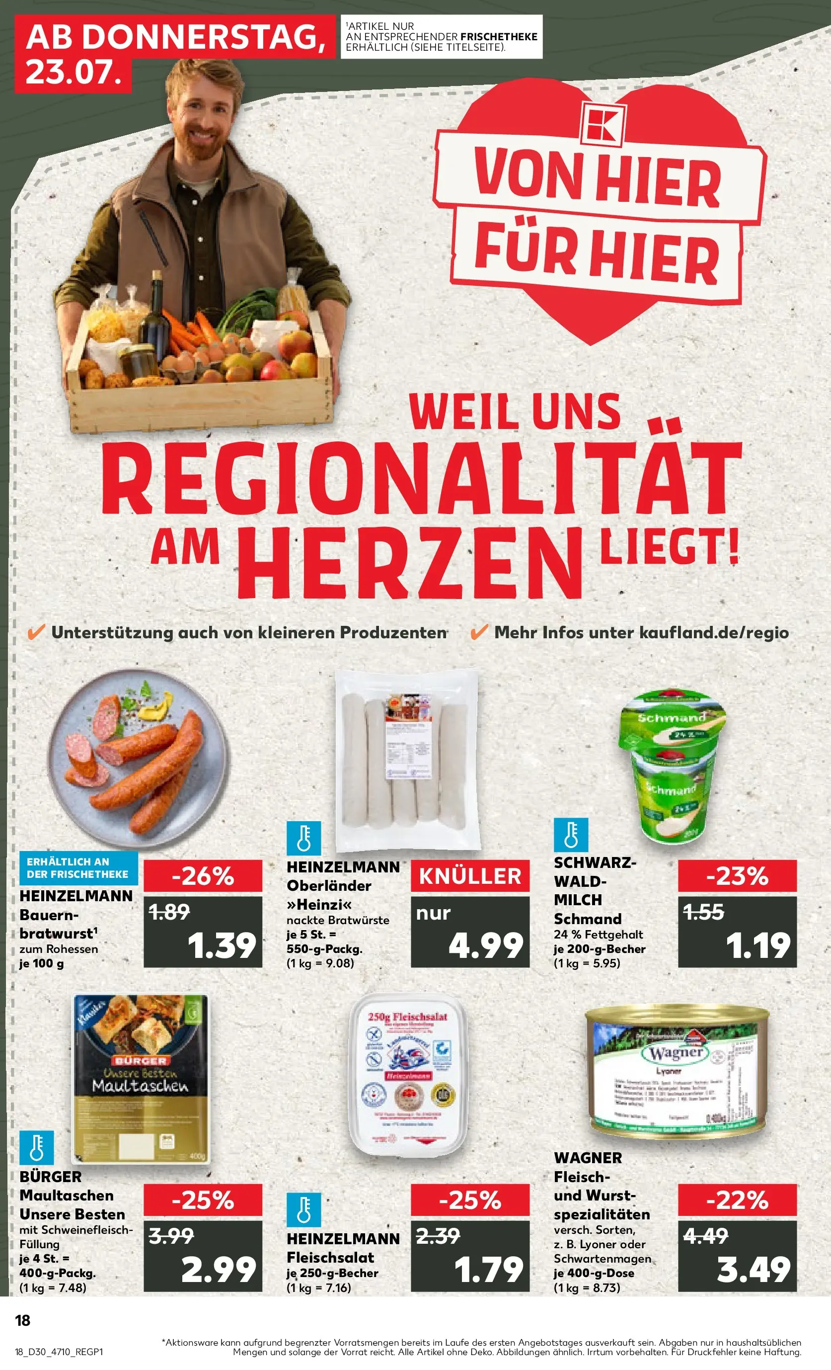 Prospekt Kaufland ab 20.07.2026 ยป Angebote und Werbung Online | Seite: 27 | Produkte: Burger, Wurst, Maultaschen, Fleisch Prospekt Kaufland ab 20.07.2026 ยป Angebote Online zum Blรคttern | Seite: 27 | Produkte: Burger, Wurst, Maultaschen, Fleisch