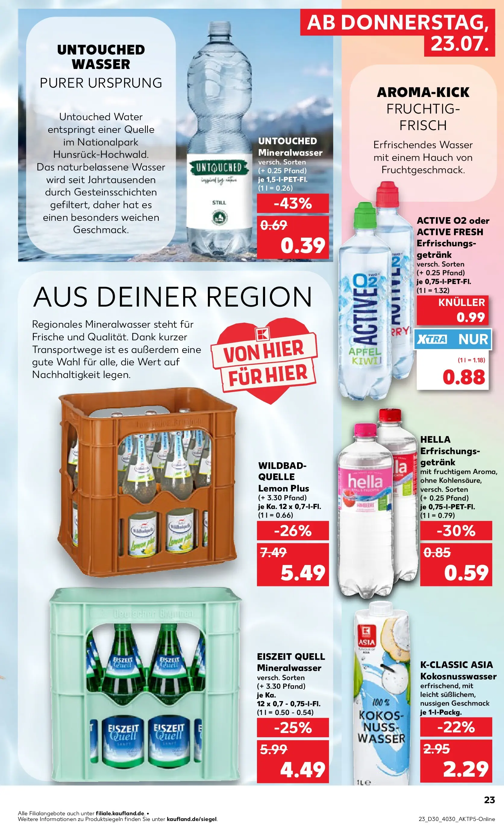 Prospekt Kaufland ab 20.07.2026 ยป Angebote und Werbung Online | Seite: 32 | Produkte: Mineralwasser, Wasser, Hella Prospekt Kaufland ab 20.07.2026 ยป Angebote Online zum Blรคttern | Seite: 32 | Produkte: Mineralwasser, Wasser, Hella