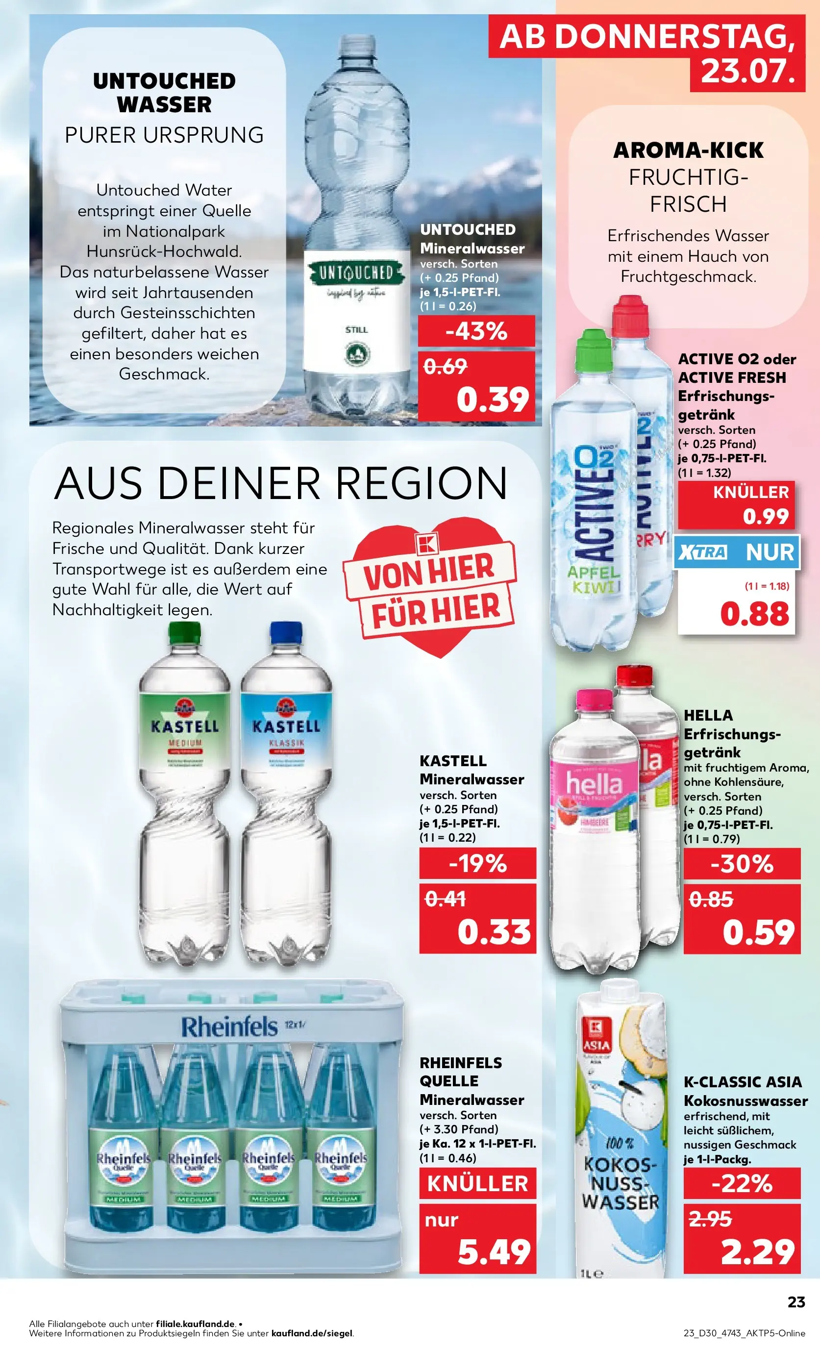 Prospekt Kaufland ab 20.07.2026 ยป Angebote und Werbung Online | Seite: 32 | Produkte: Mineralwasser, Wasser, Hella, Rheinfels quelle Prospekt Kaufland ab 20.07.2026 ยป Angebote Online zum Blรคttern | Seite: 32 | Produkte: Mineralwasser, Wasser, Hella, Rheinfels quelle